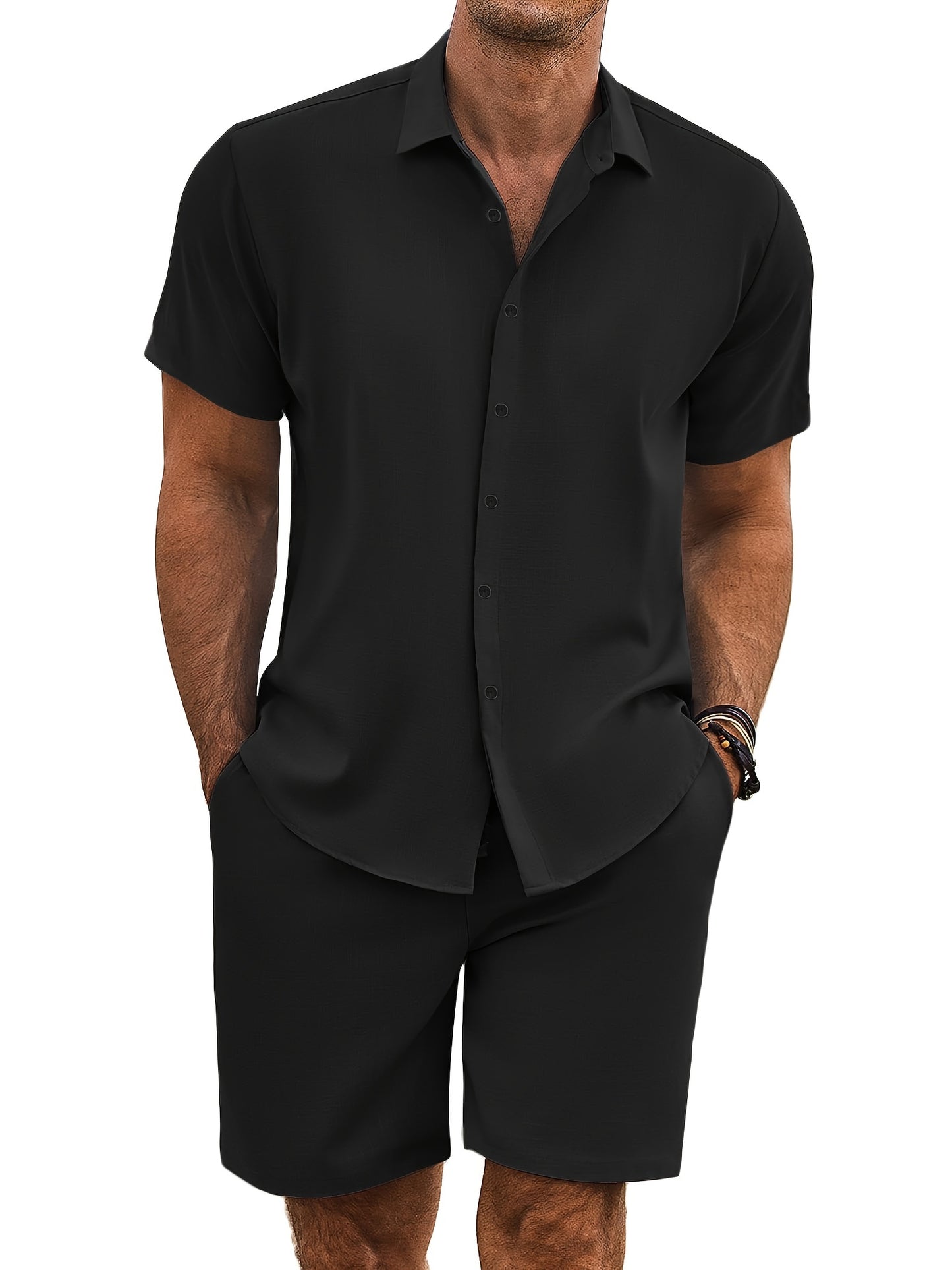 RTF summer beach set with shorts (Black)