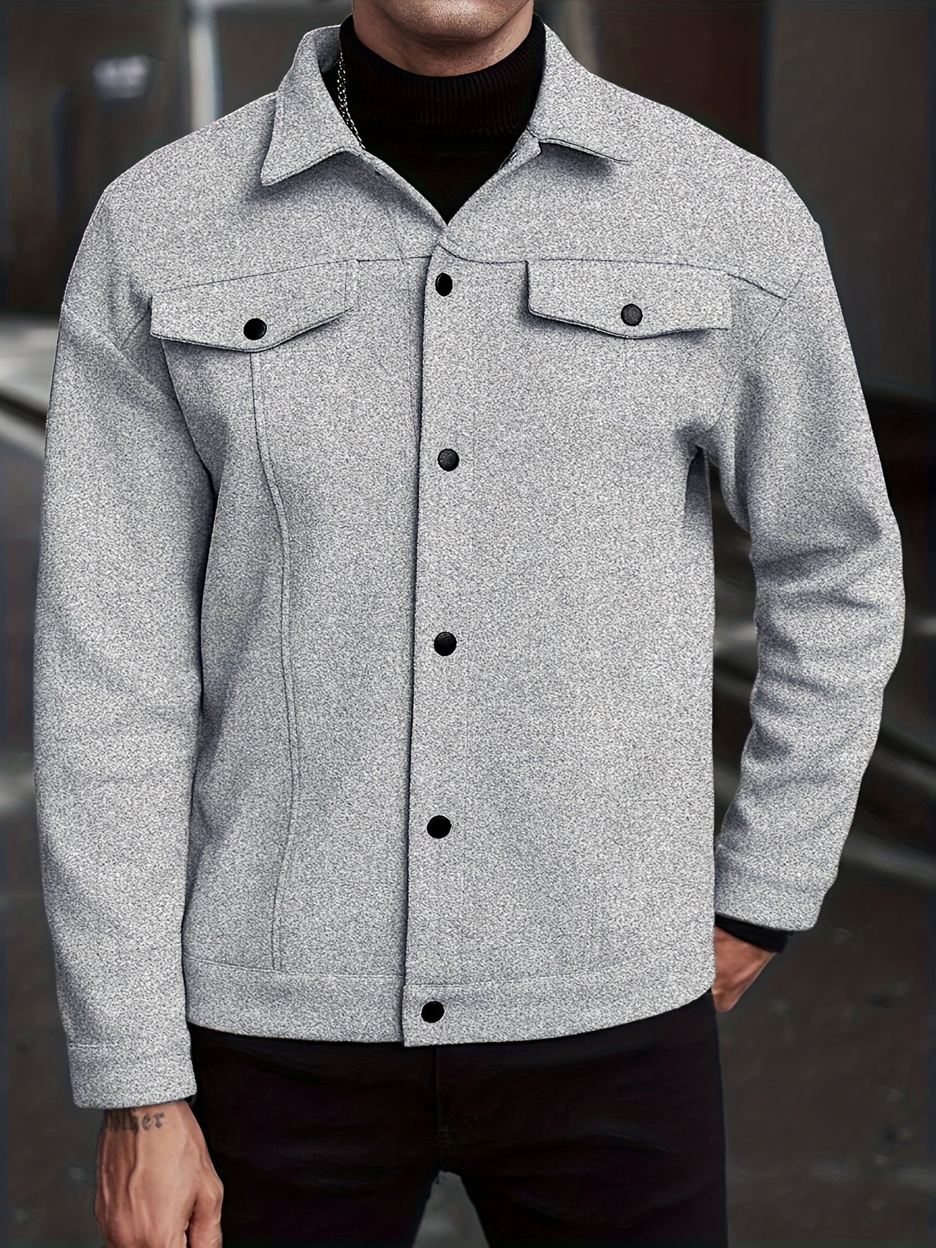 Italian wool jackets for Men (Light Grey)