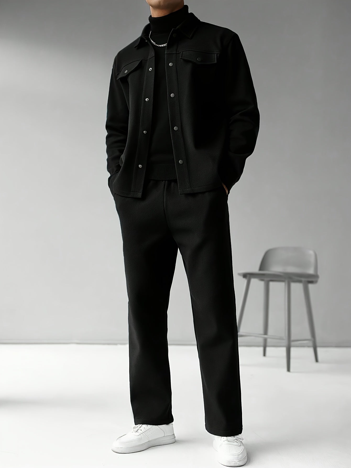 Wool tracksuit (black)