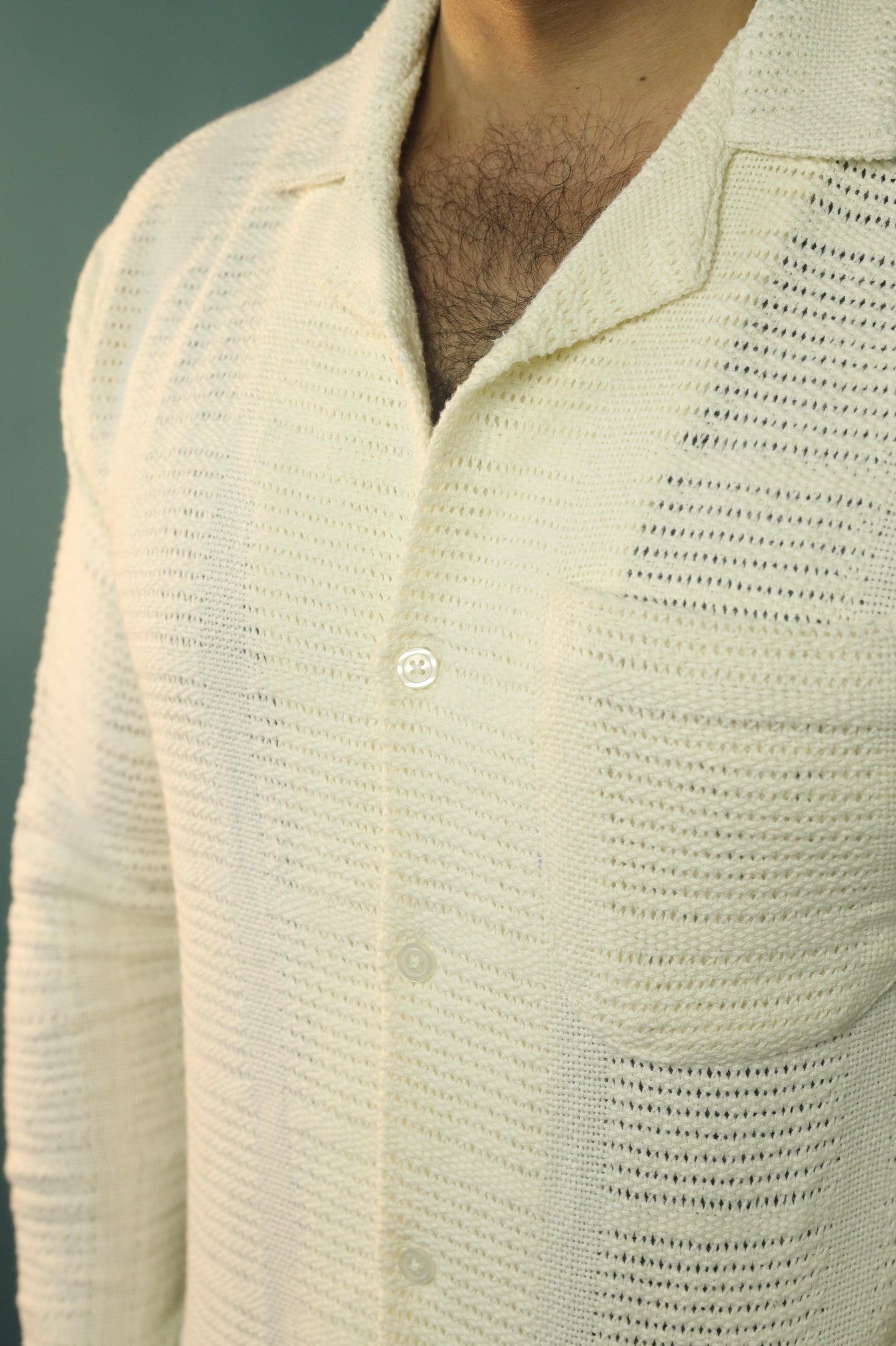 Textured Crochet Shirt- Careem