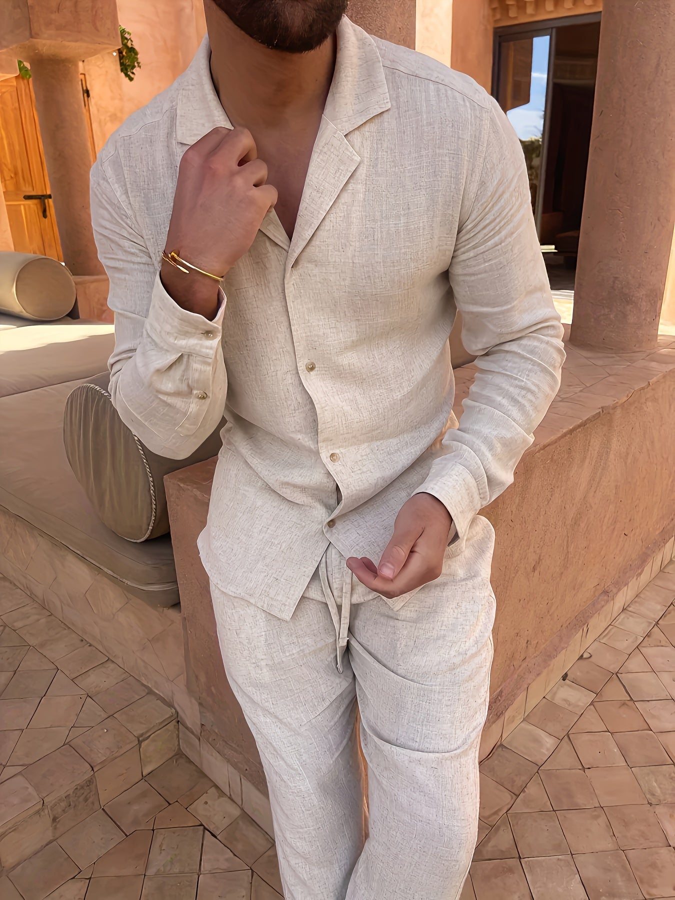 American two piece Suit- Ivory White