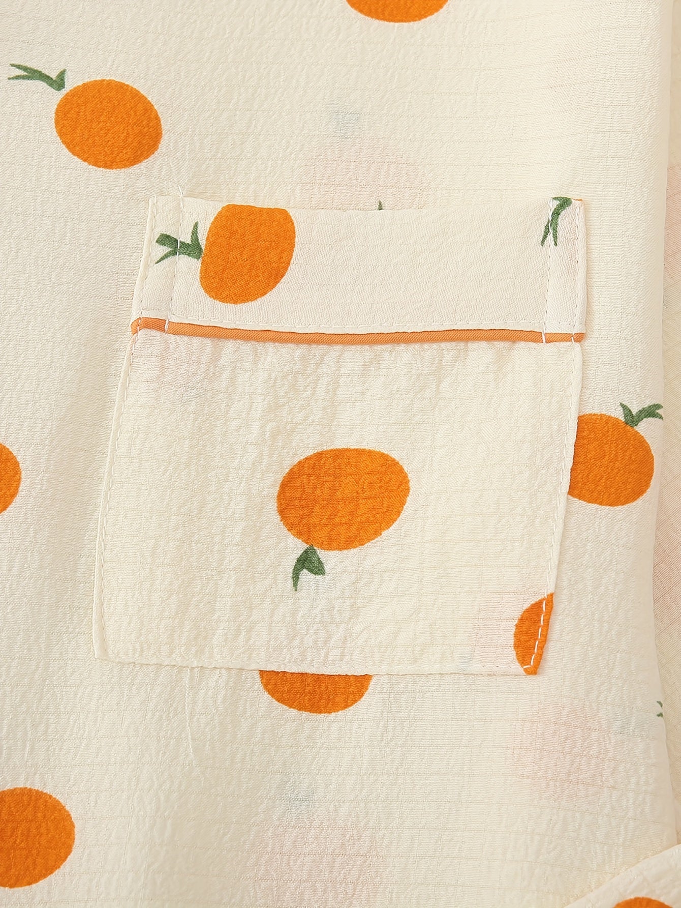 Orange print Lounge wear for women (Full sleeves)