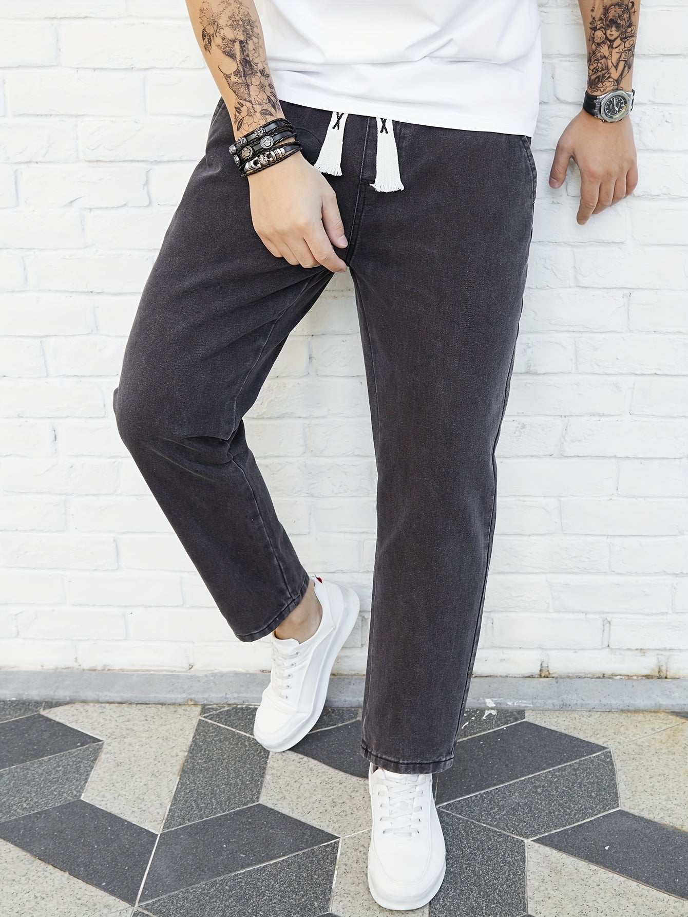 Denim trouser for men (Grey)