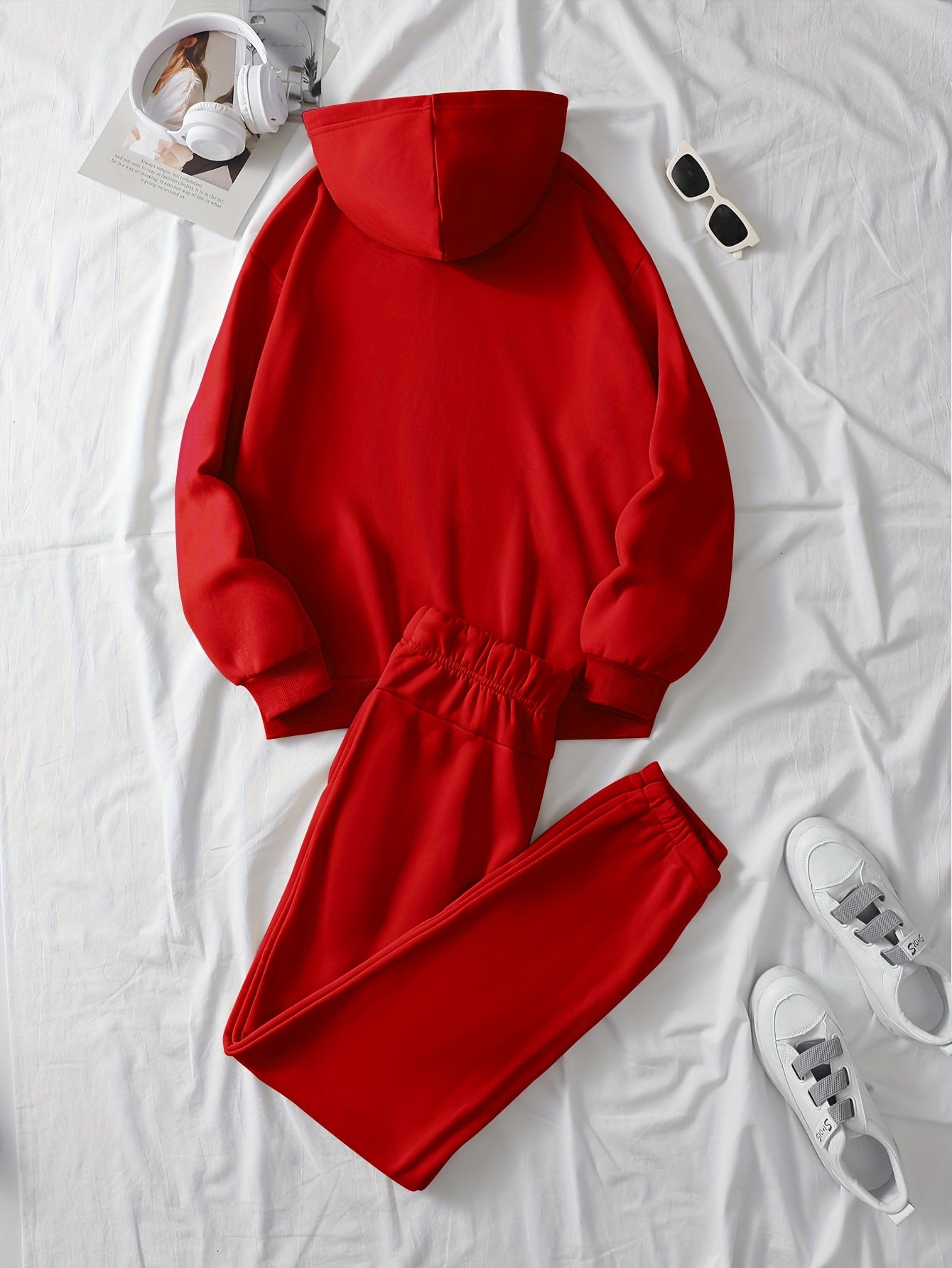 Greek hoodie set for women and men (Red)