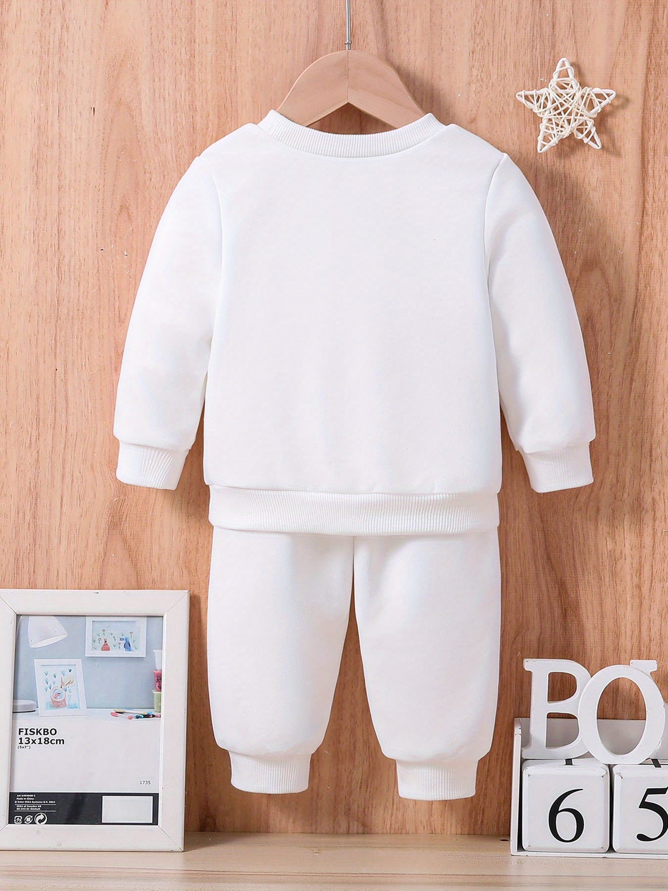 Mom + Dad tracksuit for girls (white)