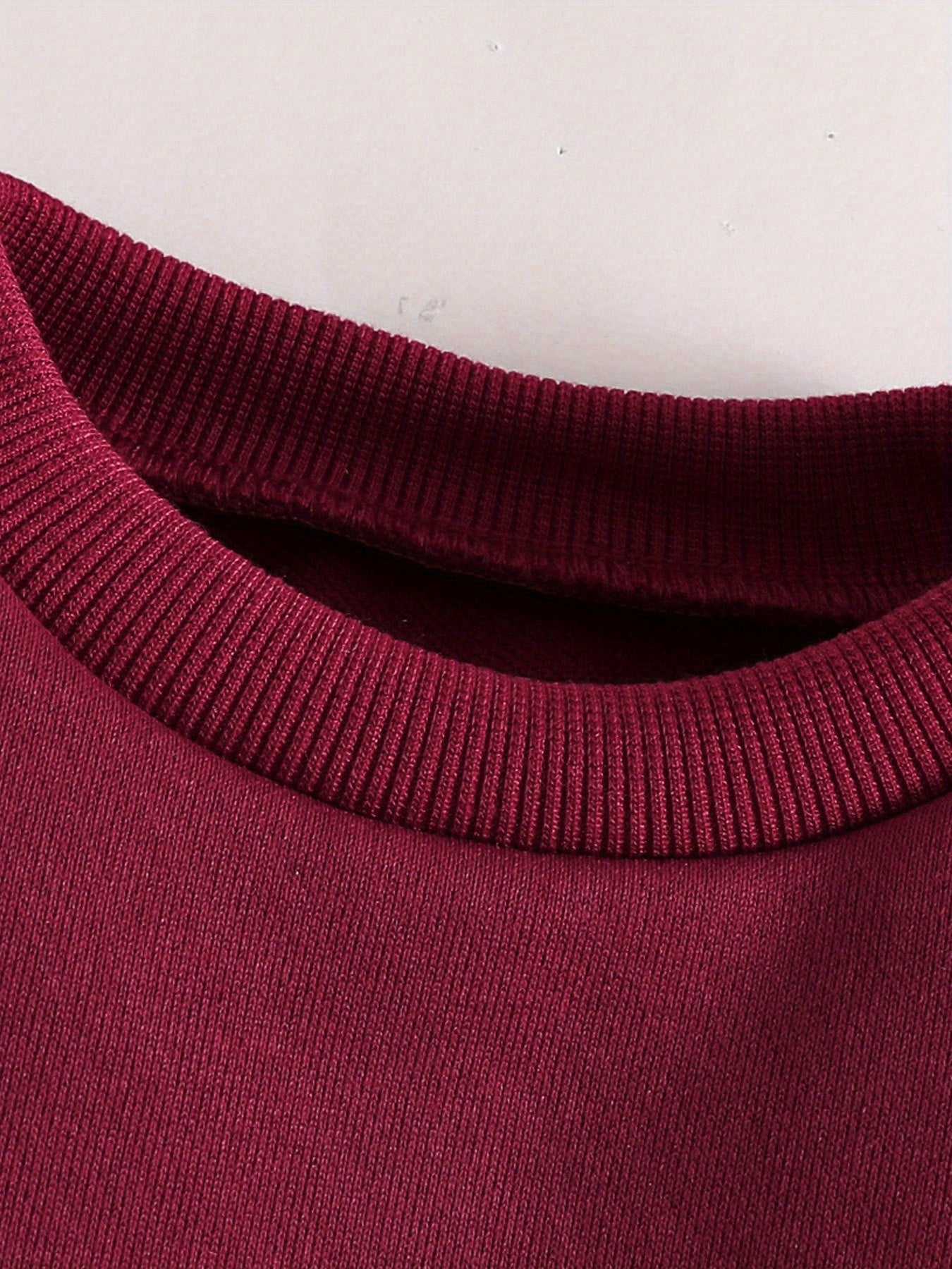 Mom + Dad tracksuit for girls (Burgundy)