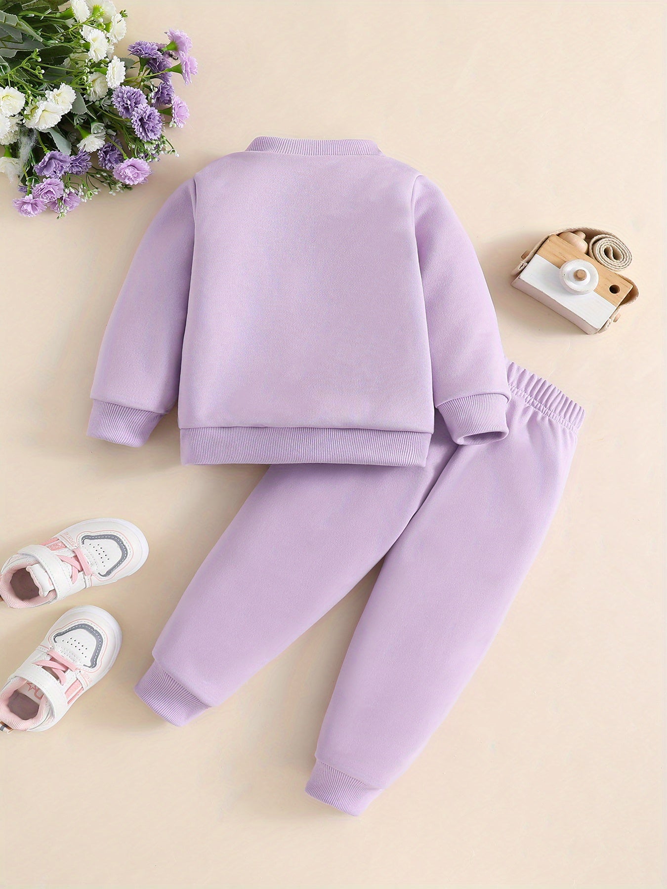 Mom + Dad tracksuit for girls (Lavender)