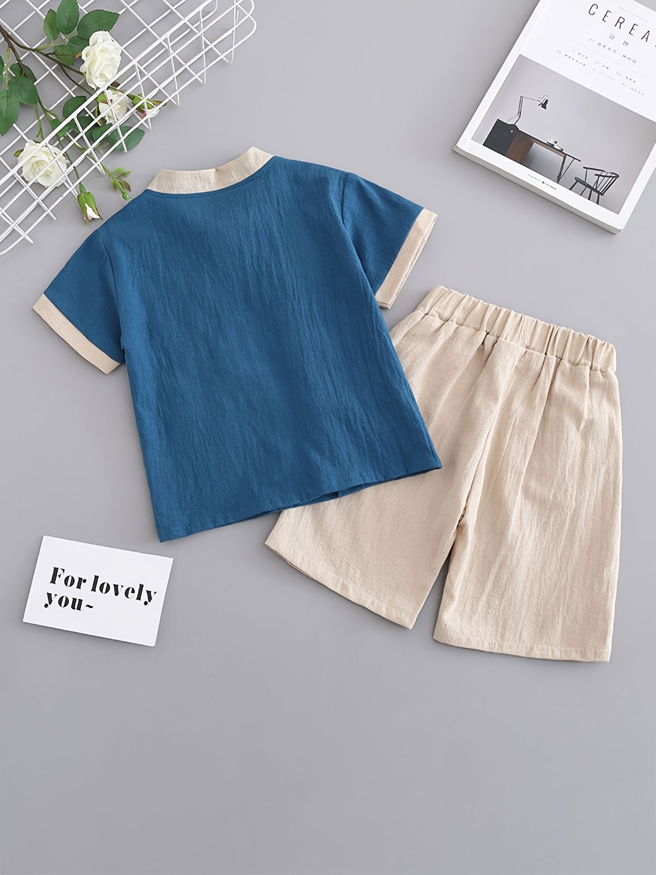 Crane pattern tracksuit for boys/girls