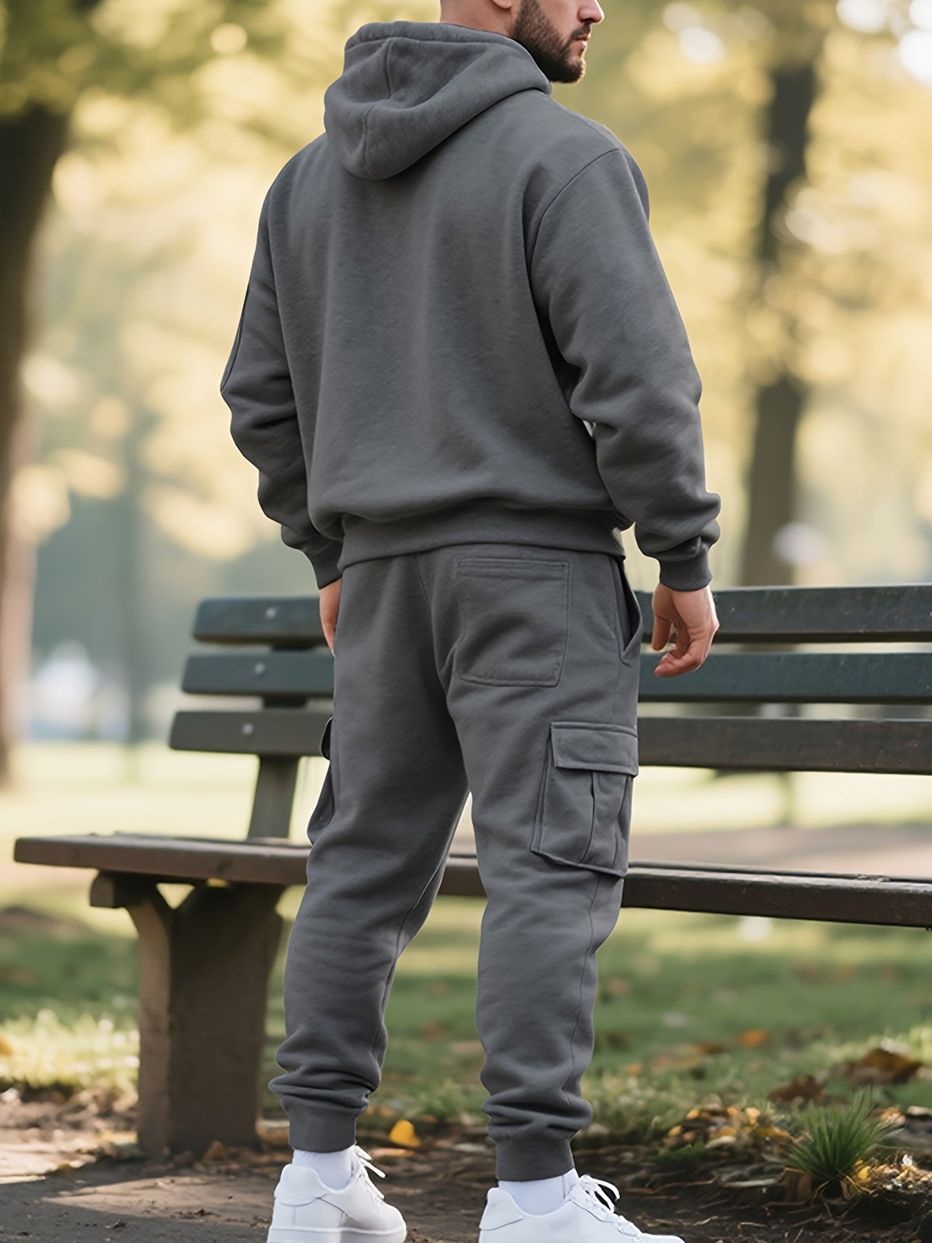 Zipper tracksuit for winter (grey)