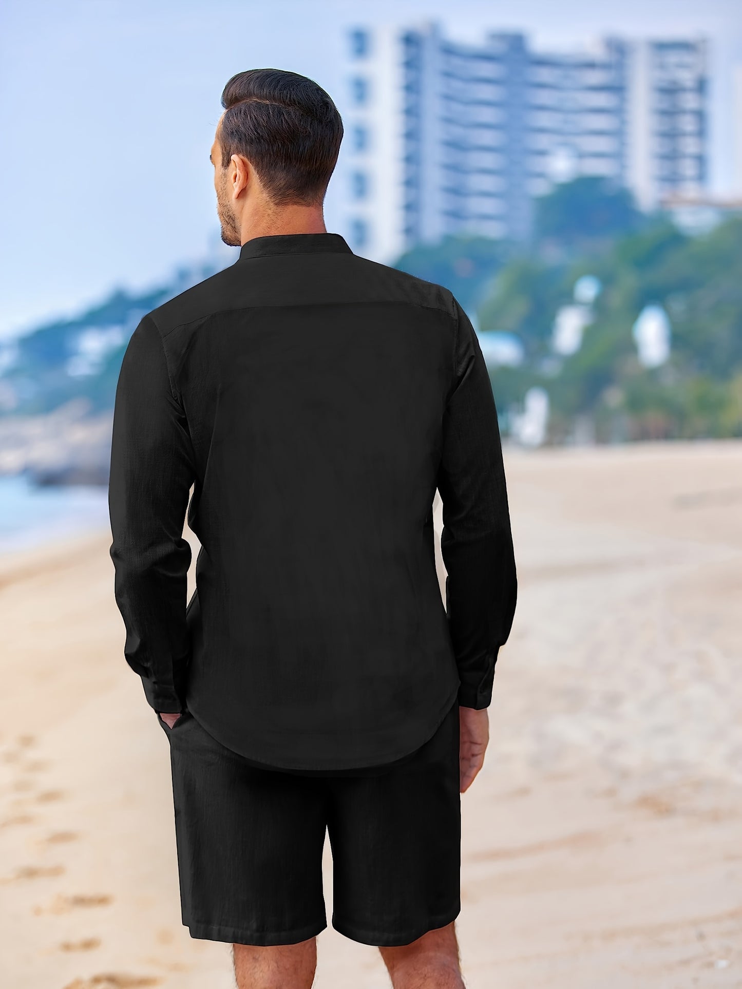 PWD Ban collar set with shorts (Black)