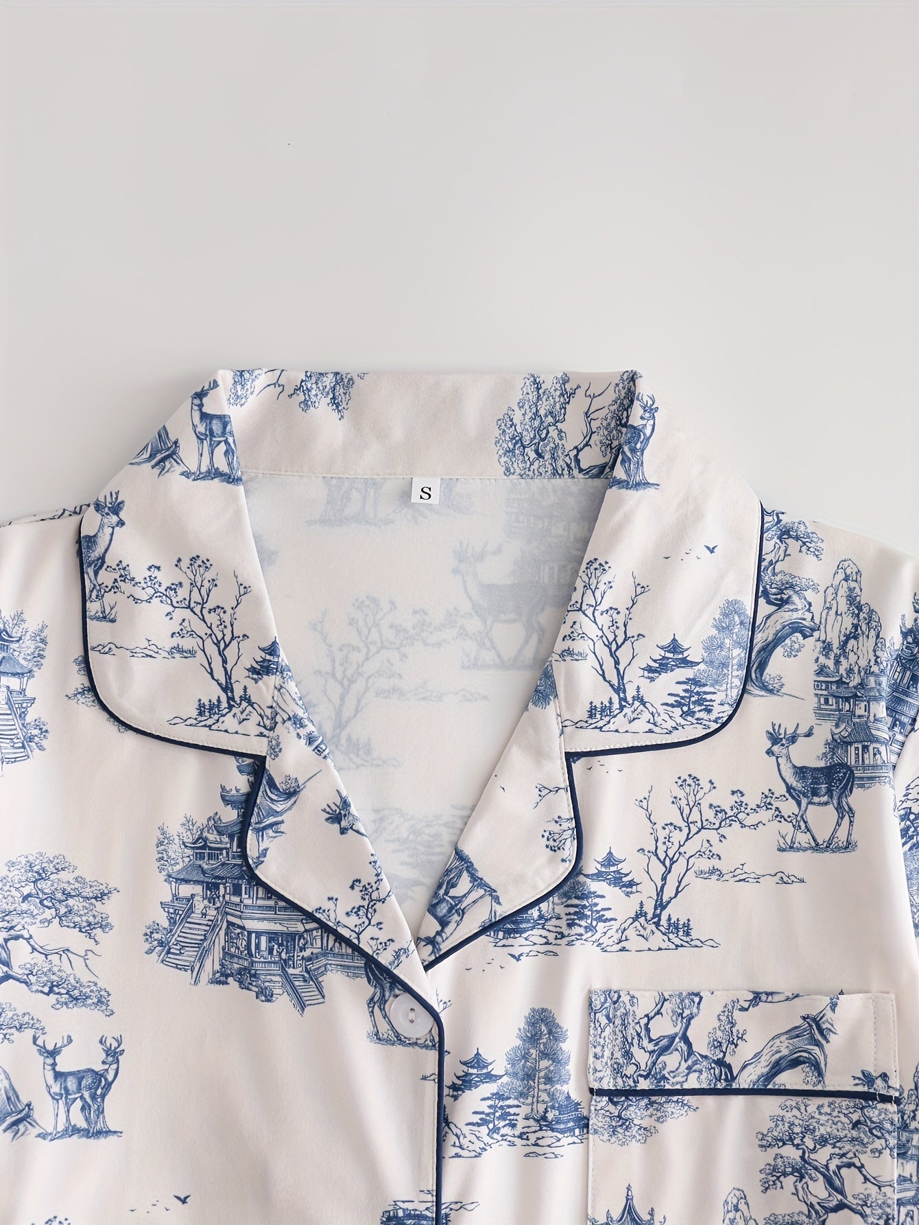 Vintage style Pj set for women (Blue)