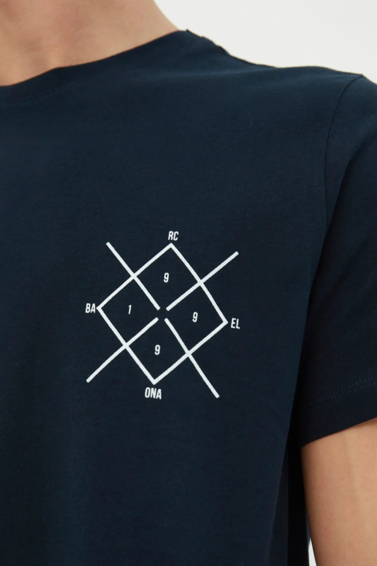 Embroidered t shirts (Navy Blue)