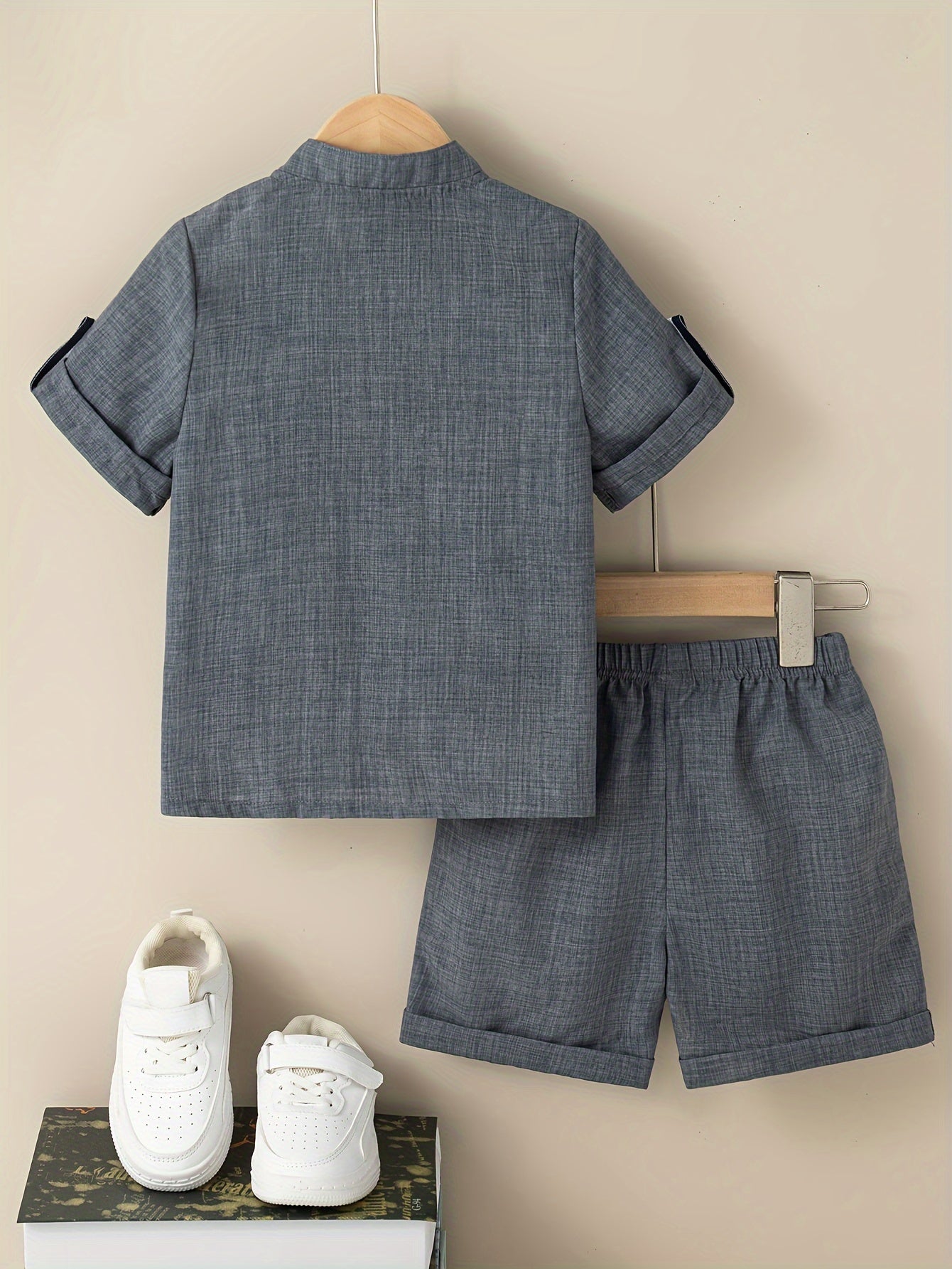 Uzbak Two piece set for kids & boys (Grey)
