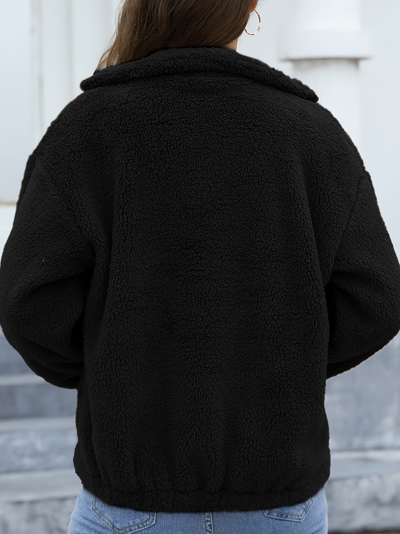 Miami ladies Winter coat- Soft Sherpa (Black)