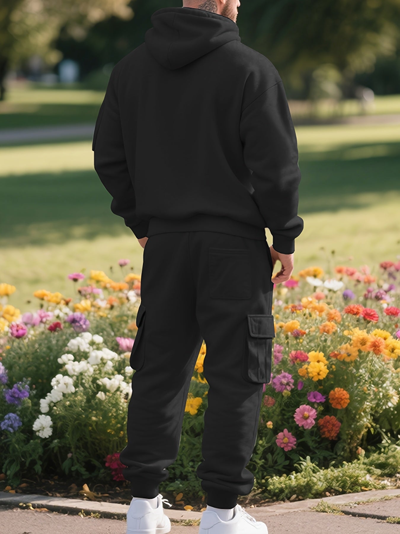 Zipper tracksuit for winter (black)