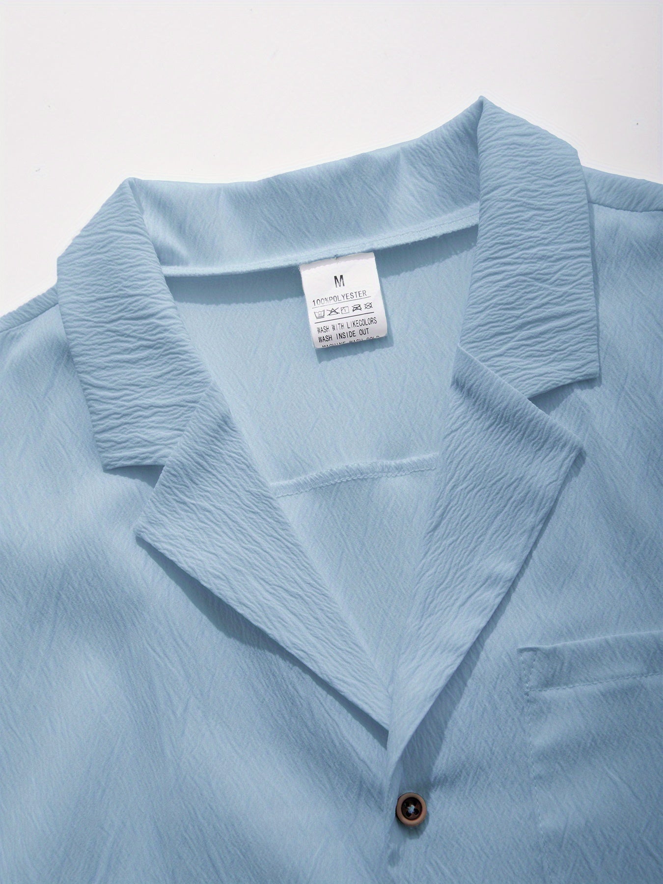 Wrinkle tracksuit for men's (sky blue)