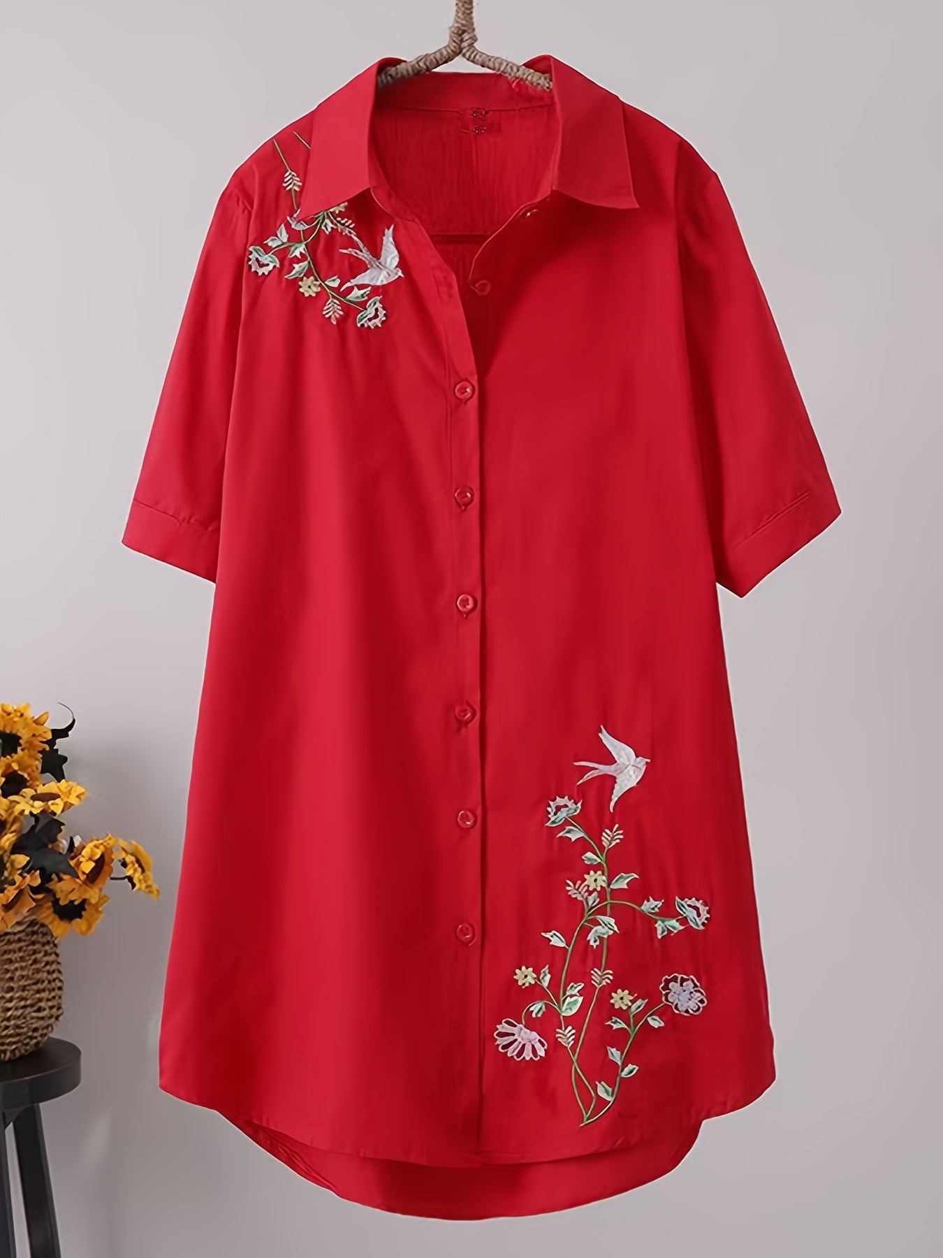 Freshness embroided shirt