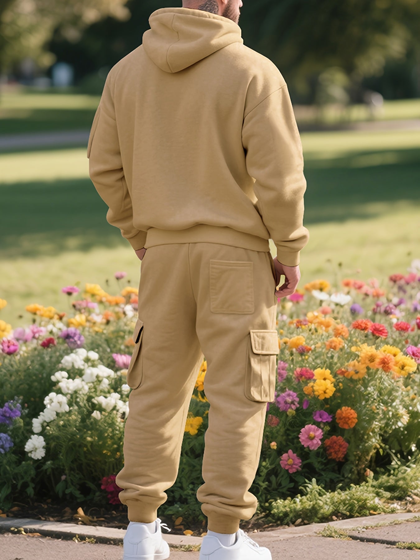Zipper tracksuit for winter (khaki)
