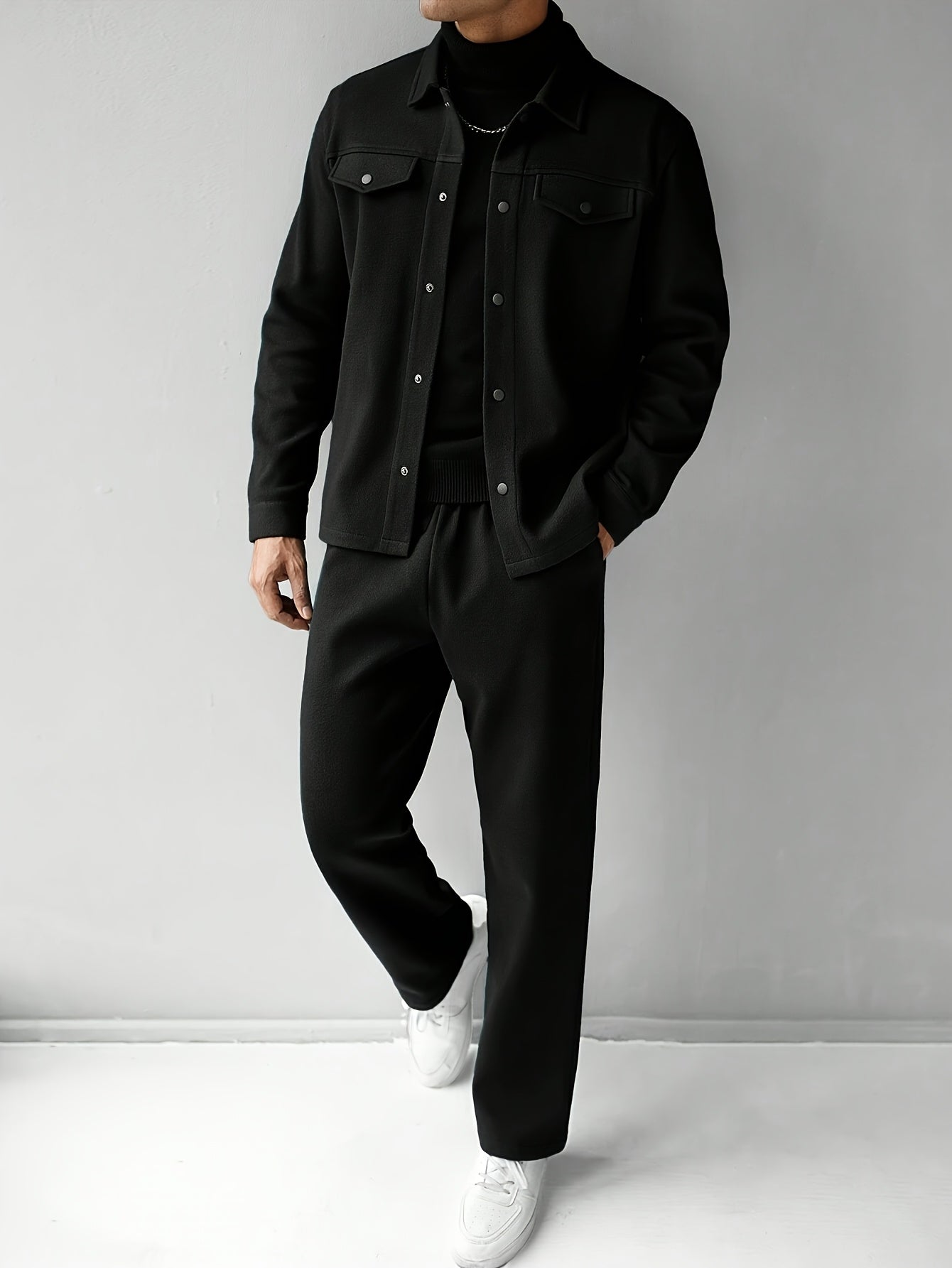 Wool tracksuit (black)