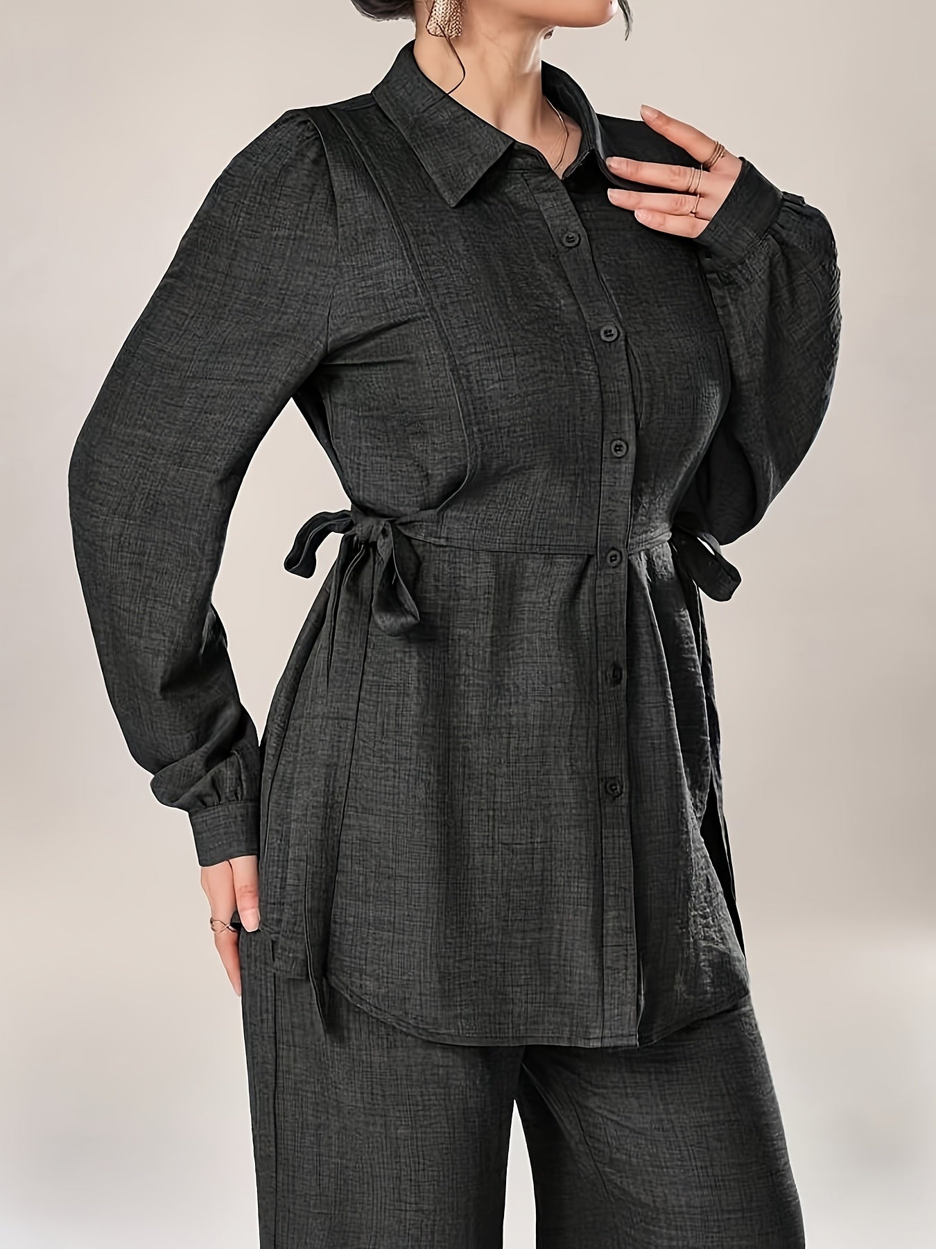 Side stripe 2 piece set (Black)