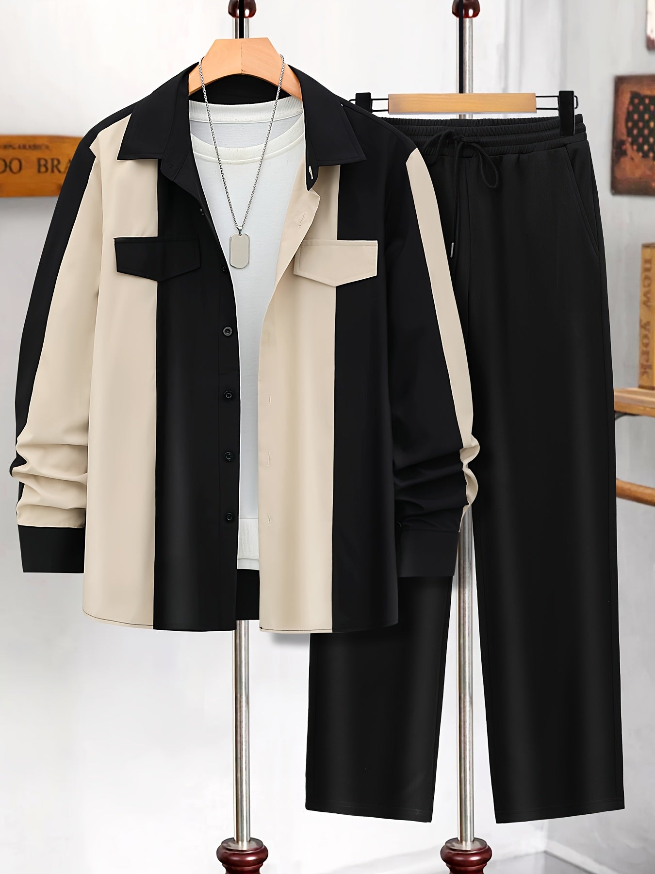 Double Pocket Lapel Tracksuit