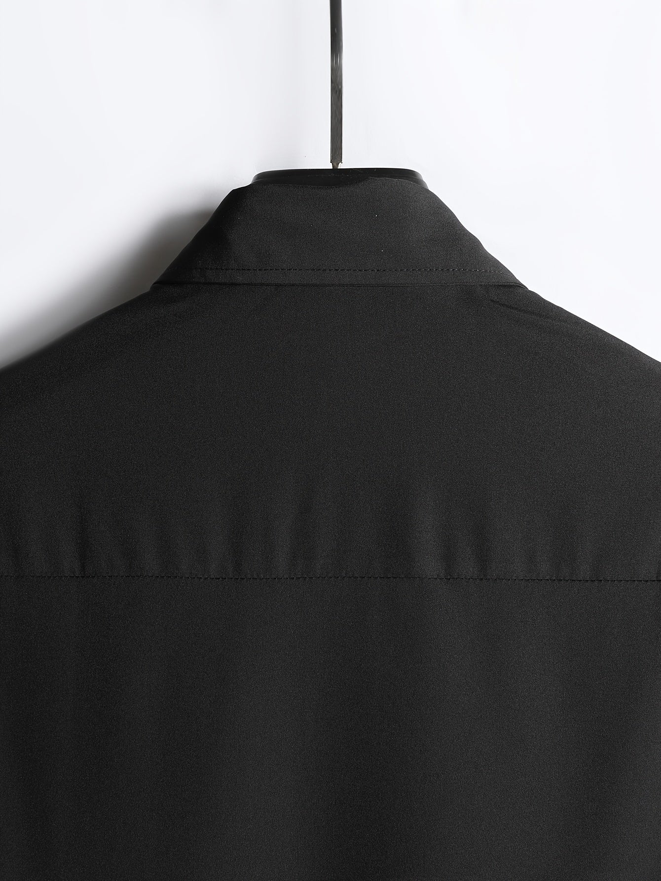 Patchwork lapel shirt (Khaki)
