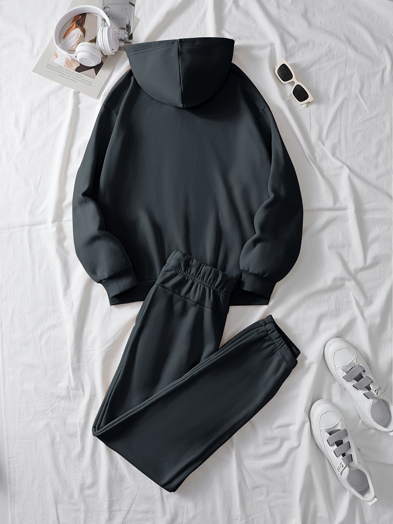 Greek hoodie set for women and men (Dark Grey)