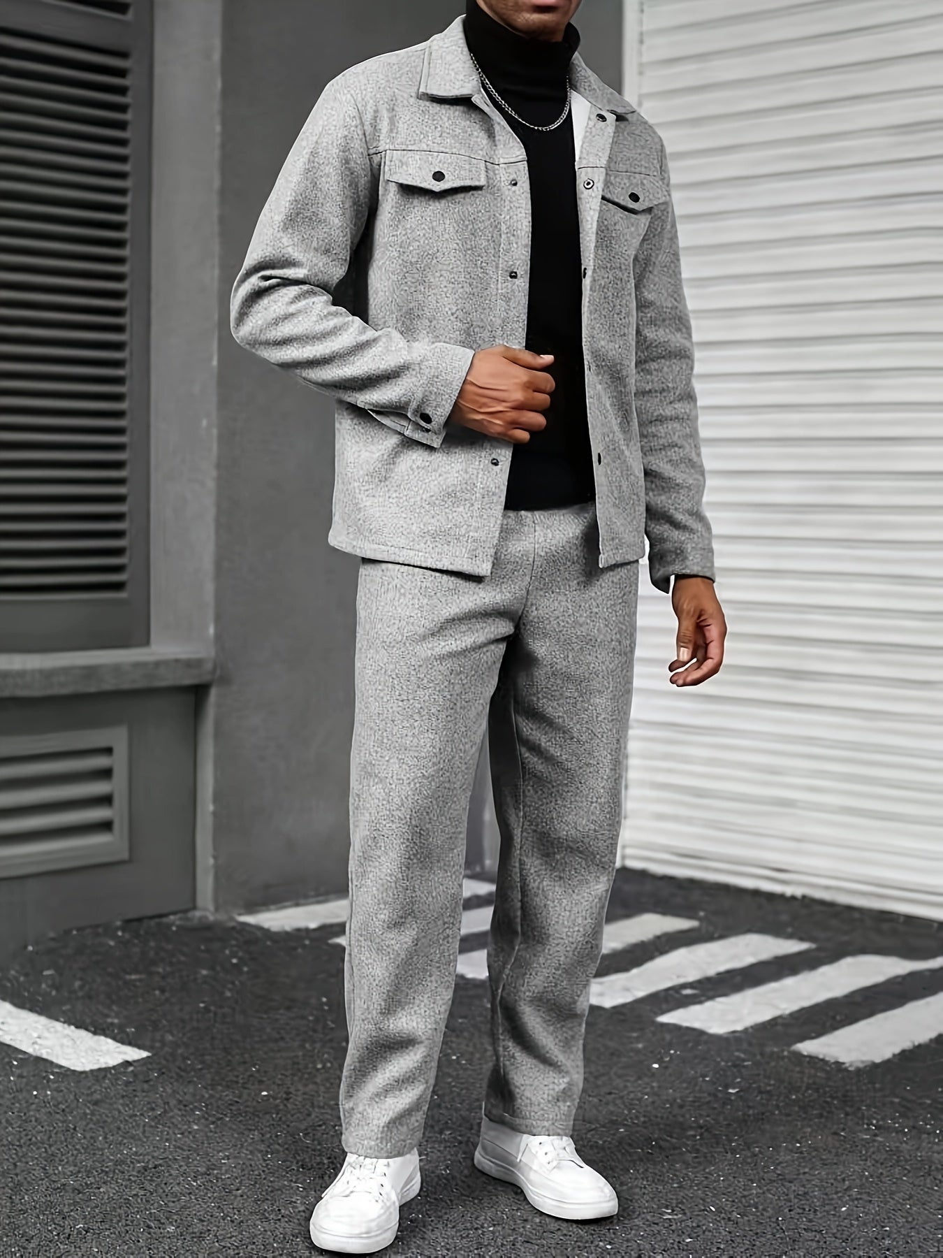 Wool tracksuit (Grey)