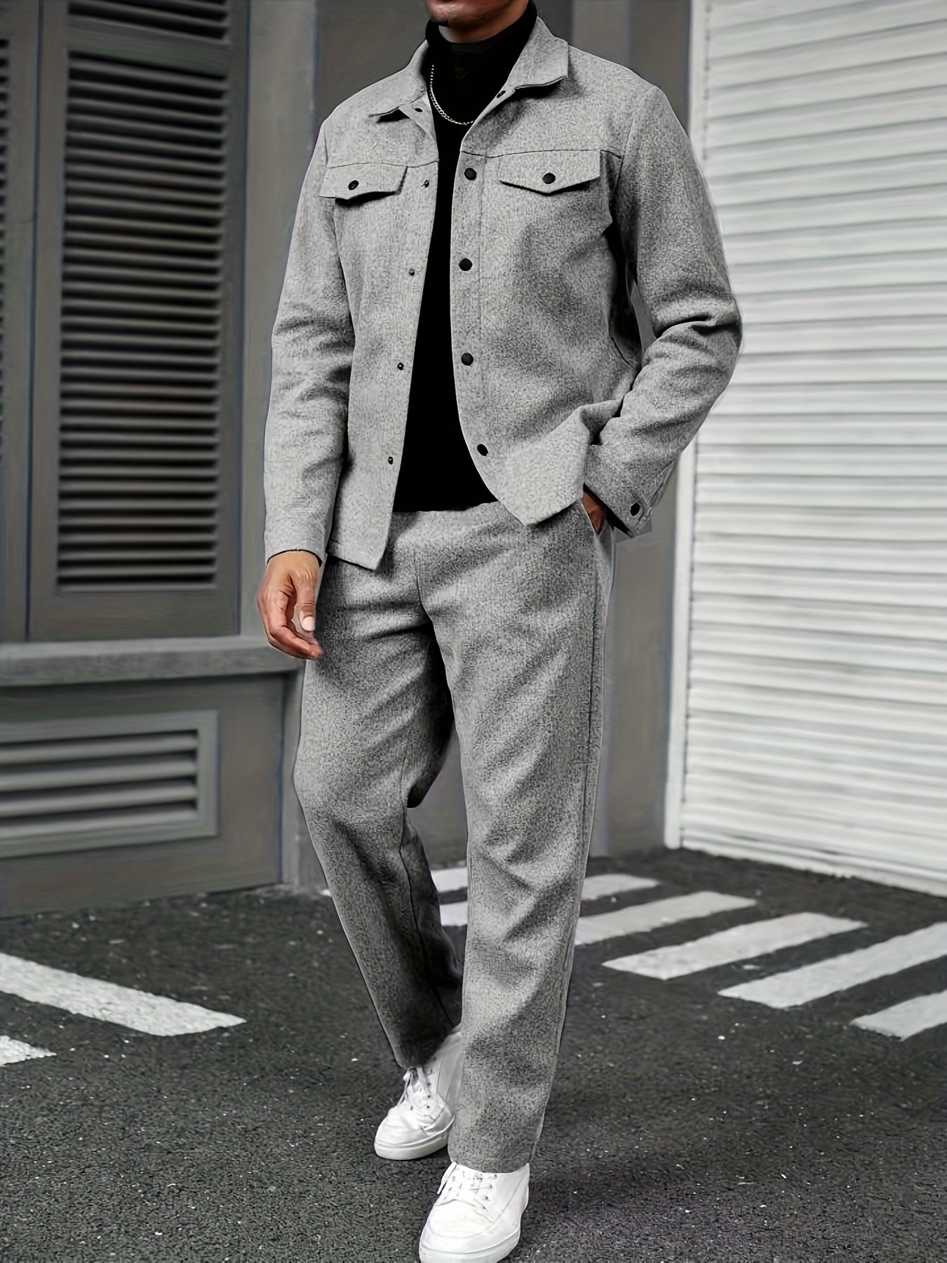 Wool tracksuit (Grey)
