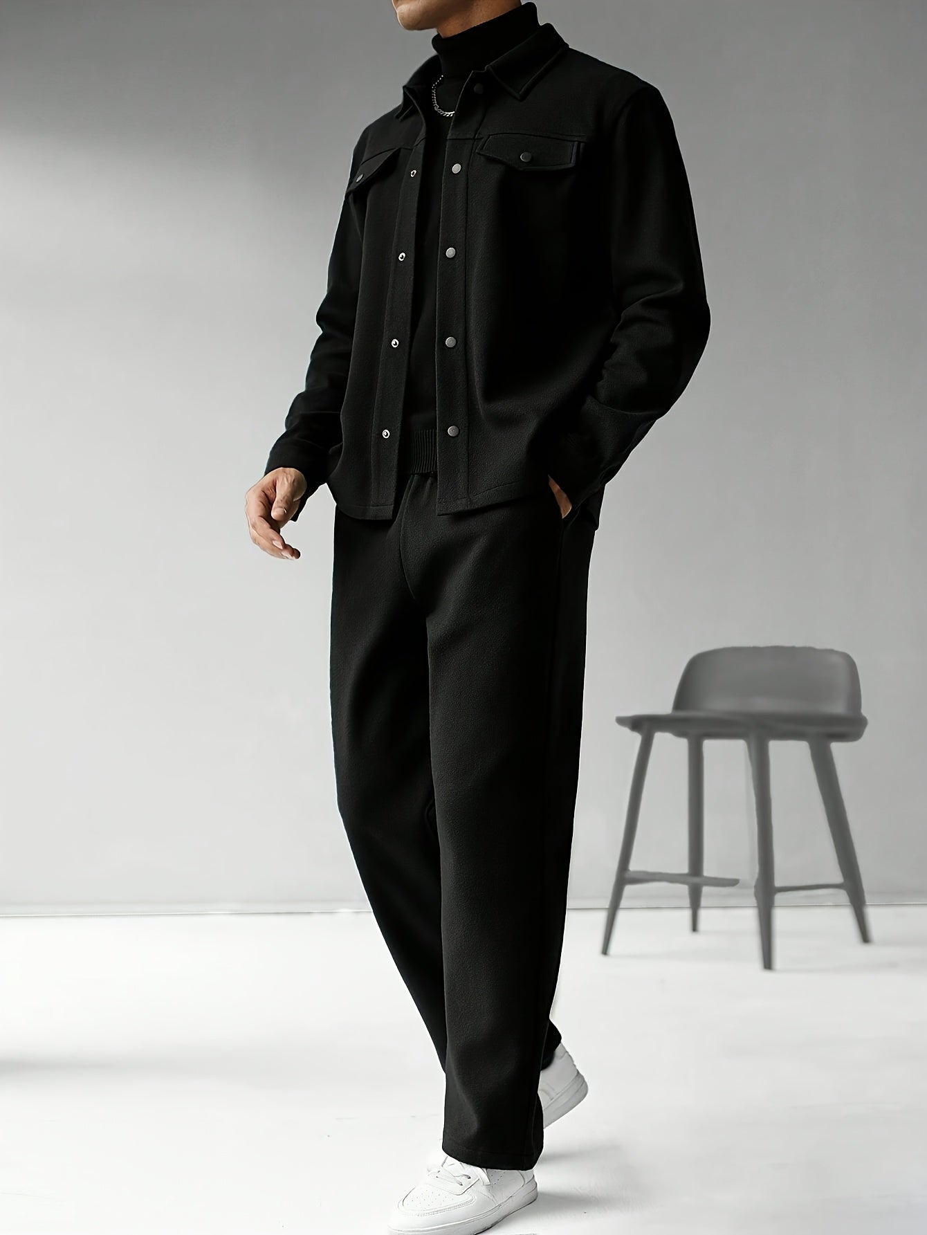 Wool tracksuit (black)
