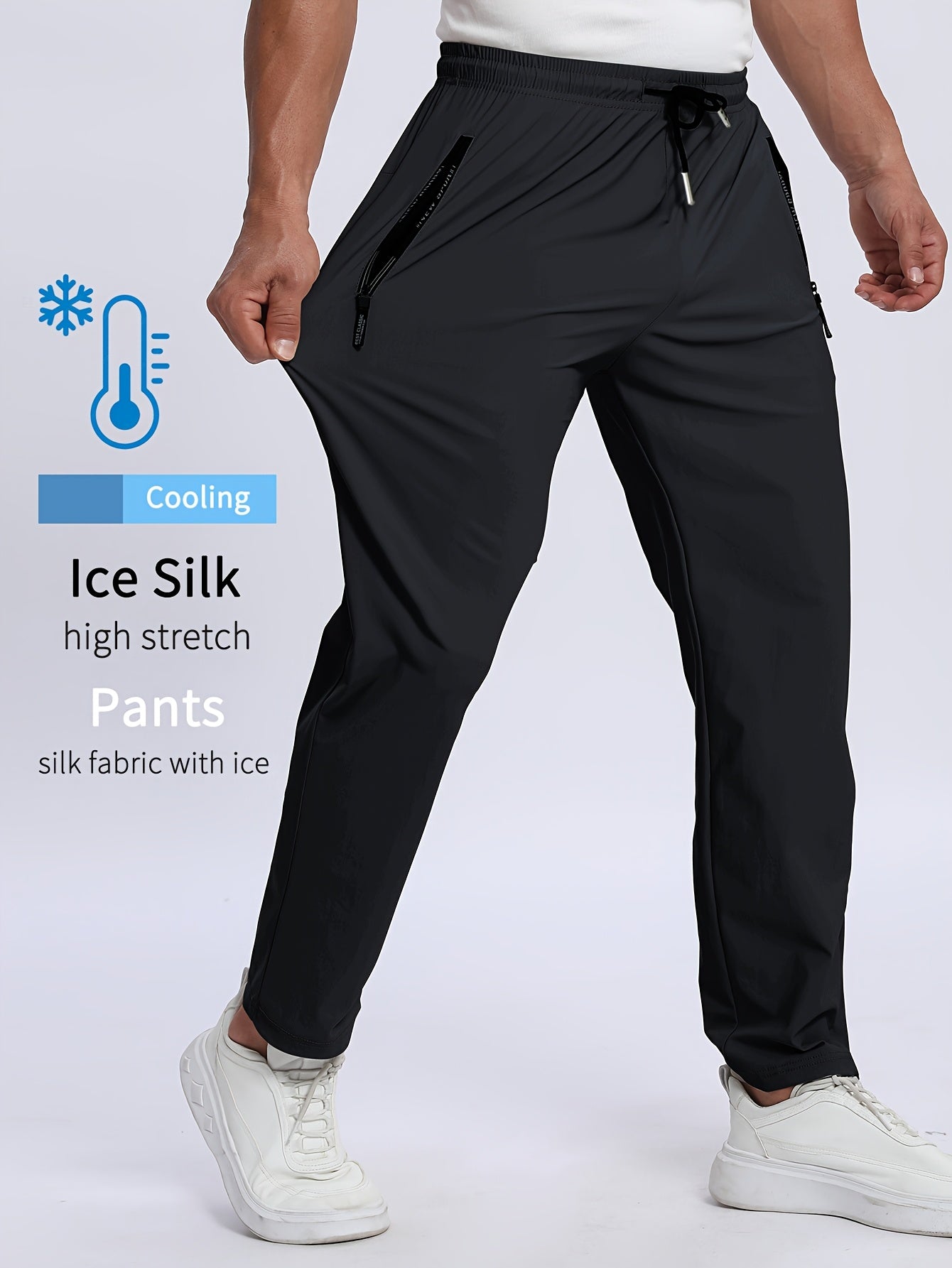 Ice silk Trouser (Black)