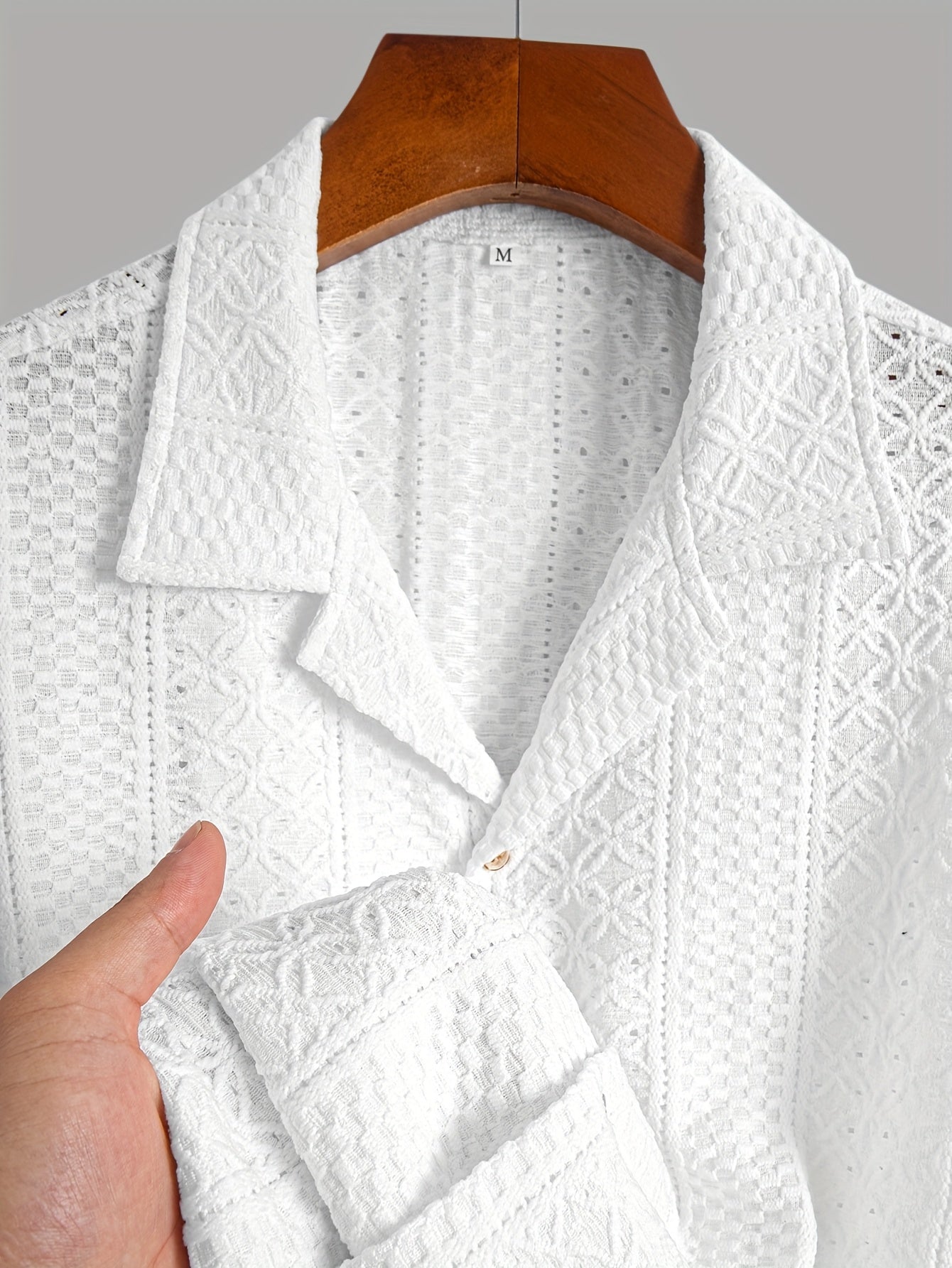 Korean cuban collar (White)