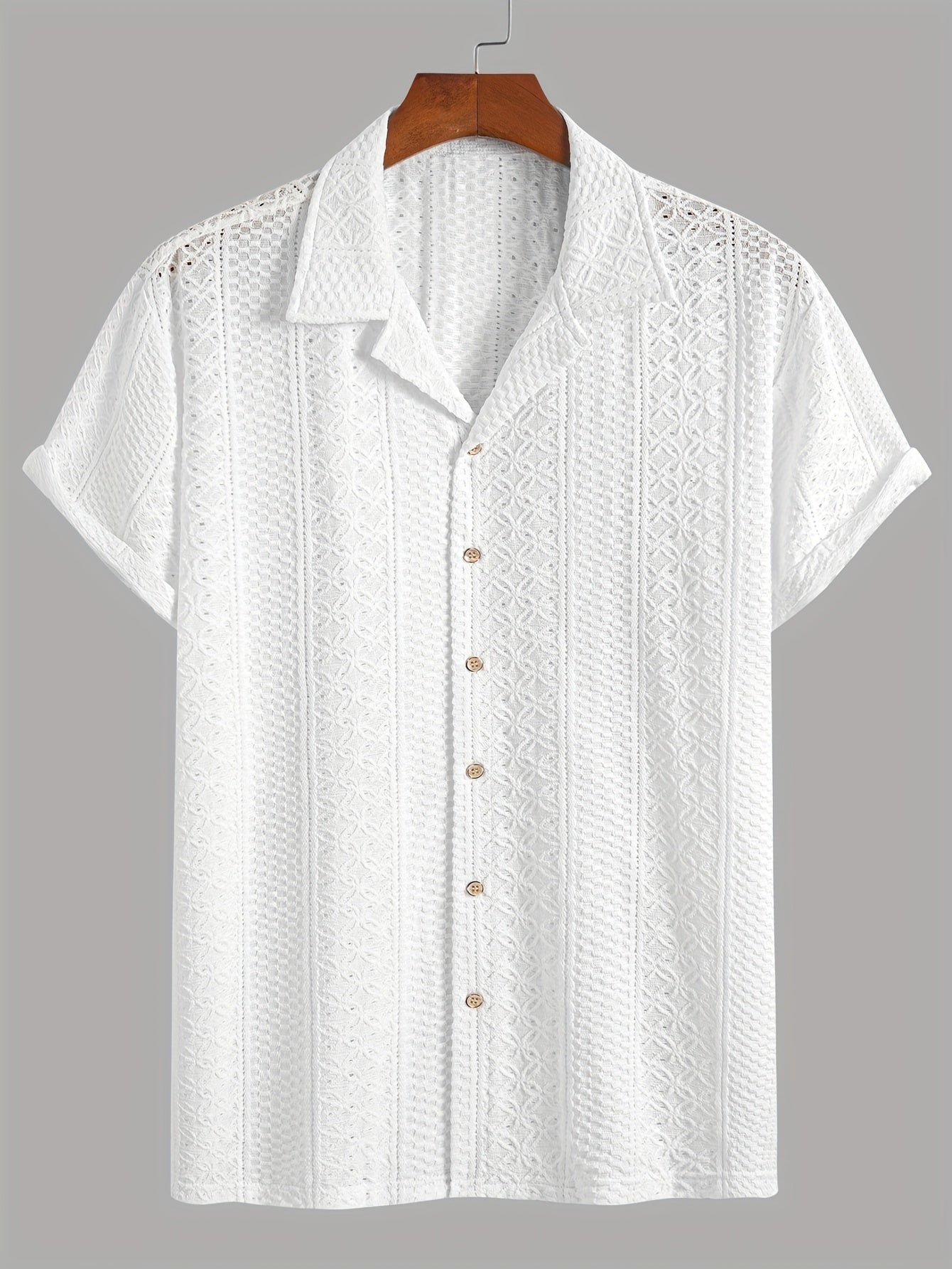 Korean cuban collar (White)