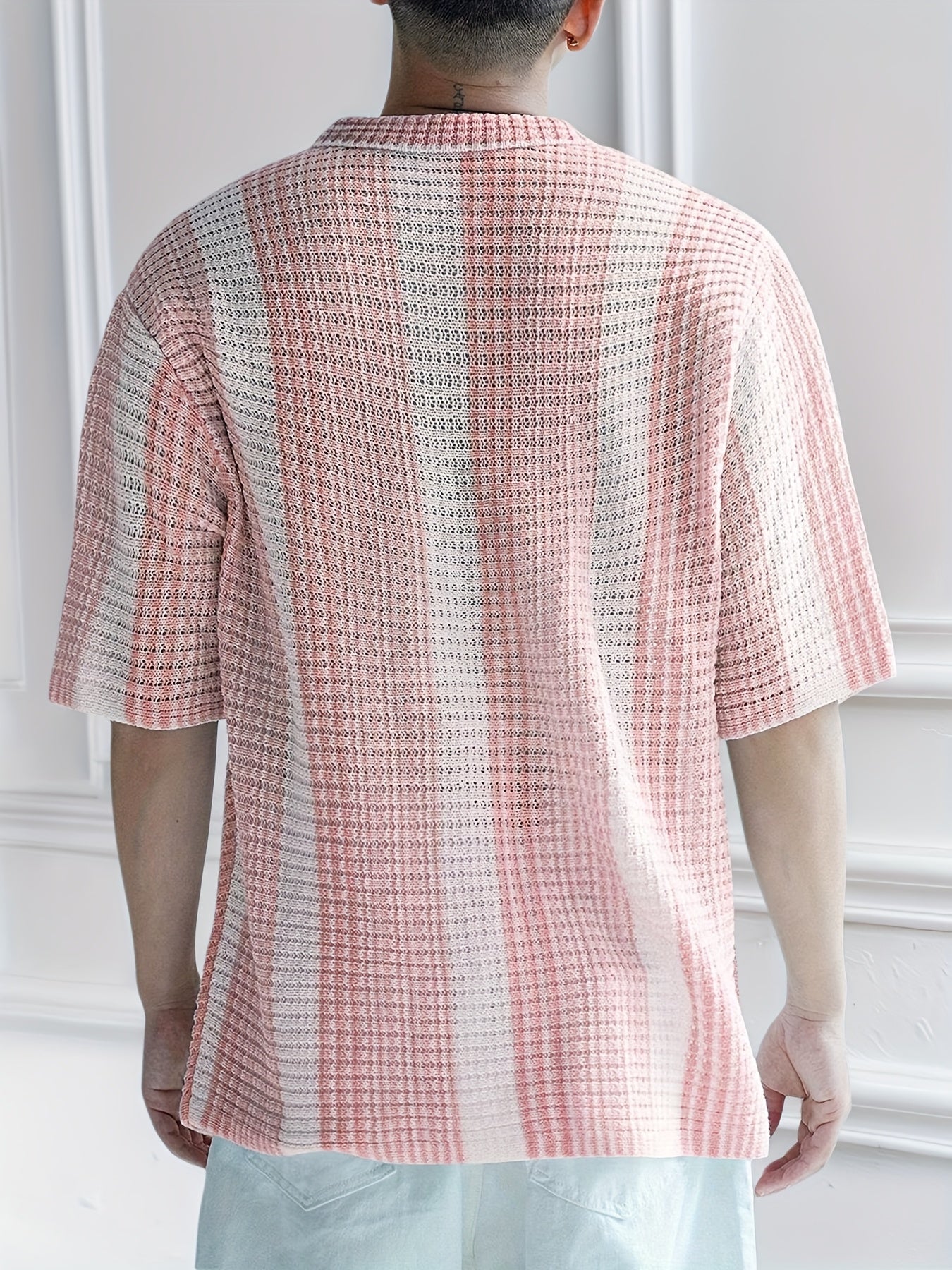 French shirt (Reddish-White)