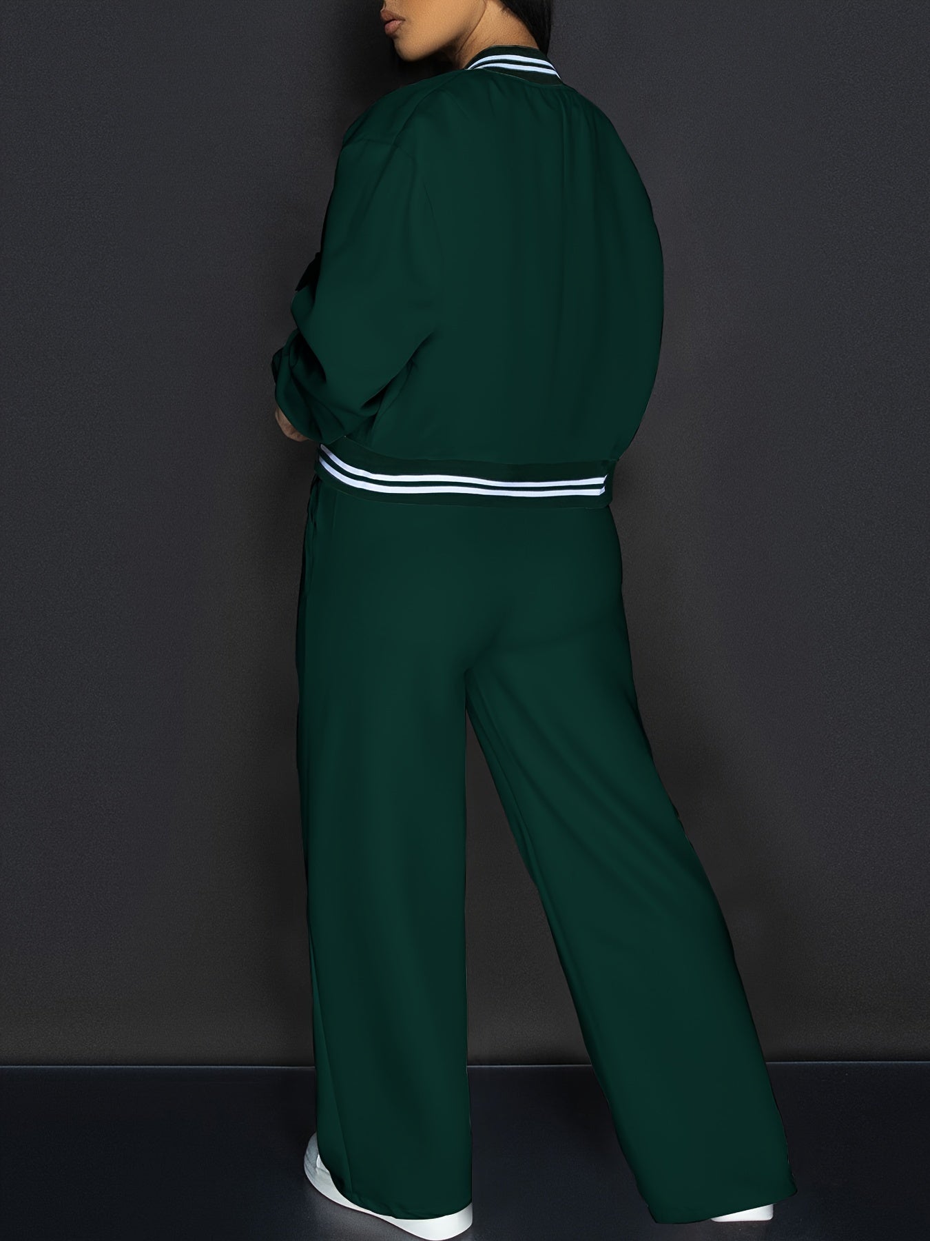 Jumpsuit with pockets for women (Dark Green)