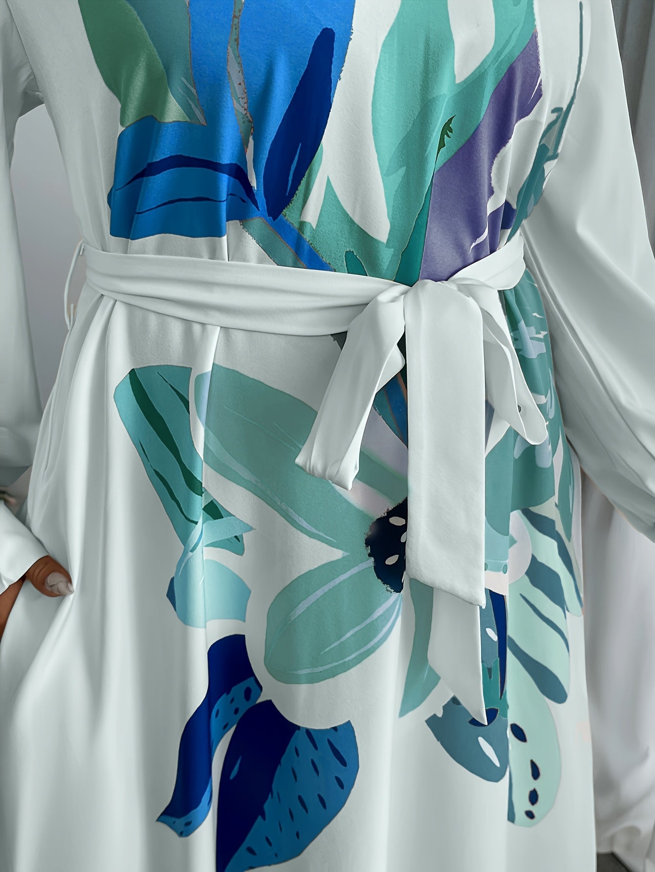 Floral maxi (Light Blue)
