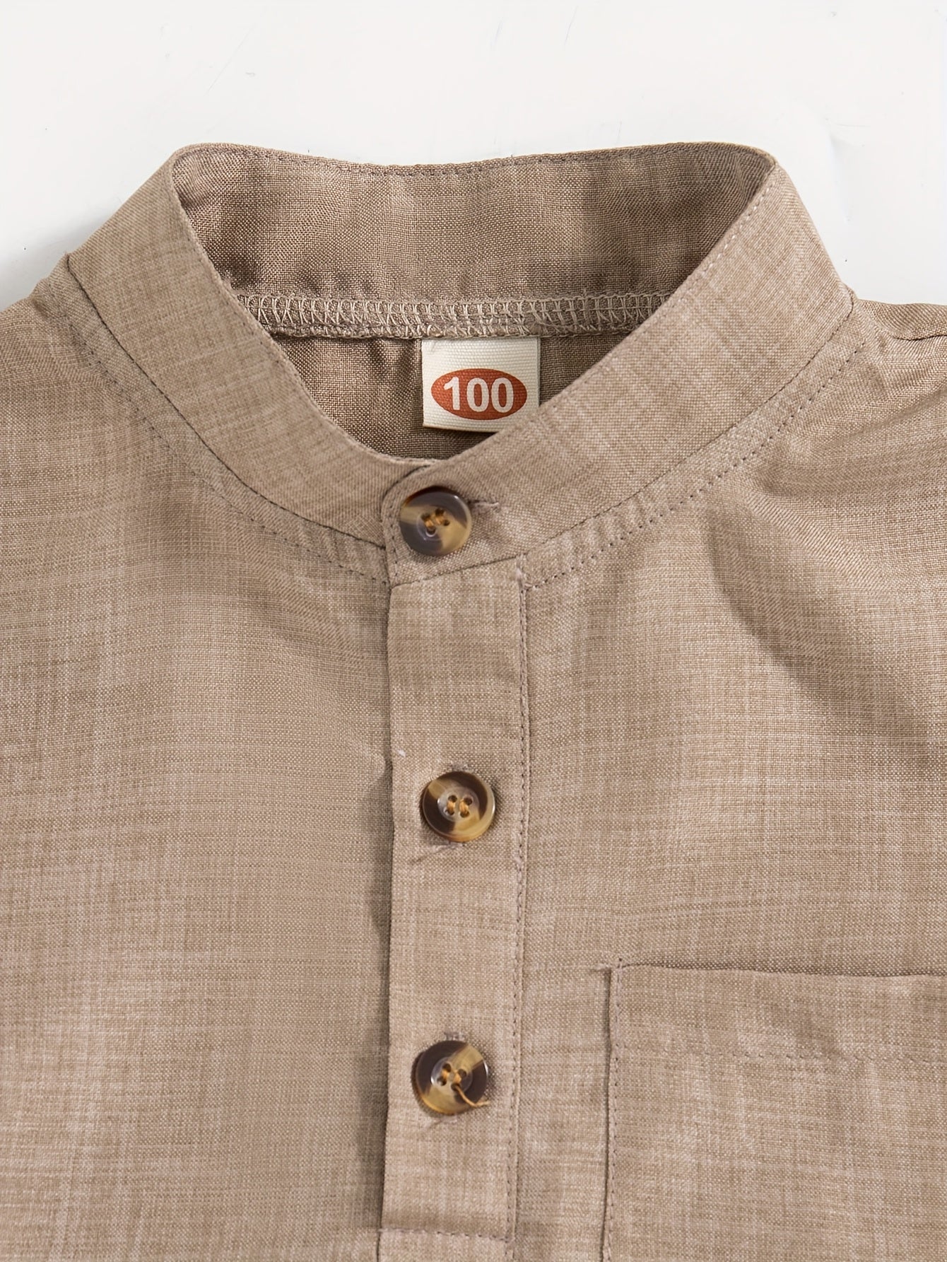 Uzbak Two piece set for kids & boys (brown)