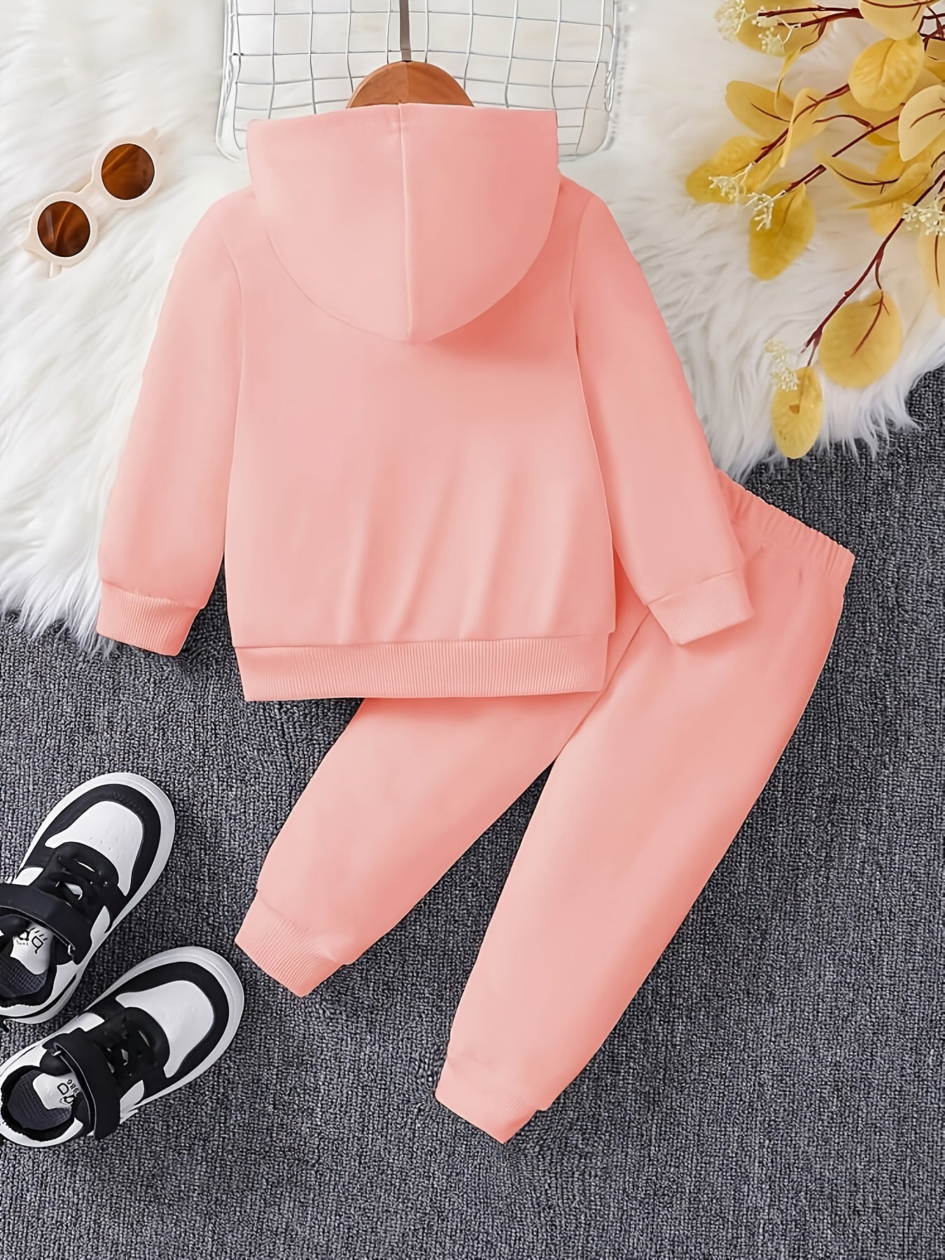 Heart tracksuit for girls (Pink)