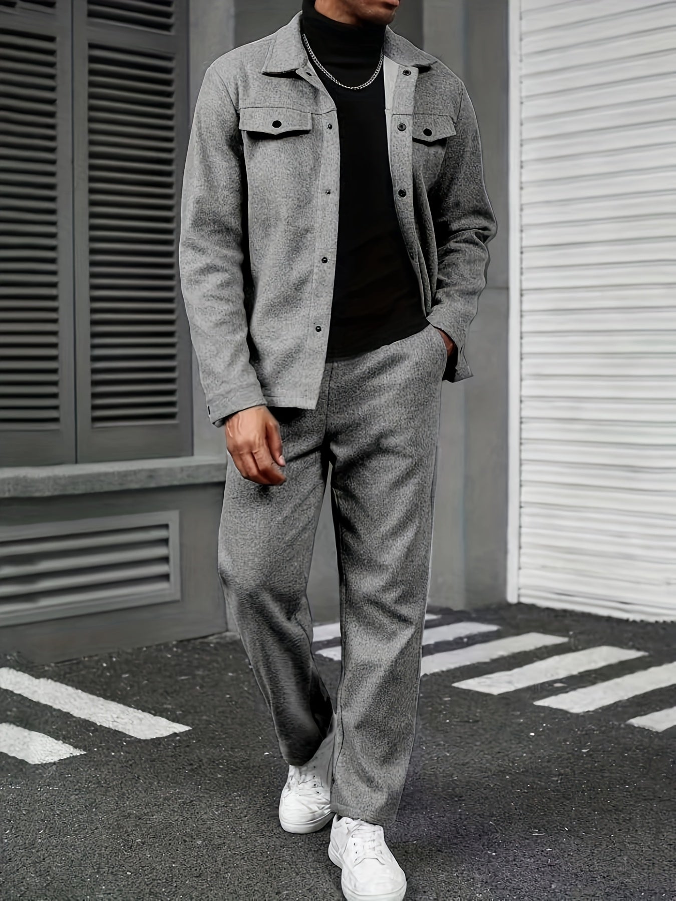 Wool tracksuit (Grey)