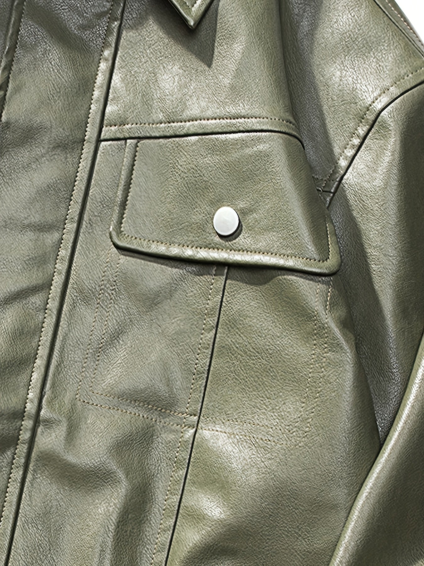 American motorcycle style outerwear (Green)