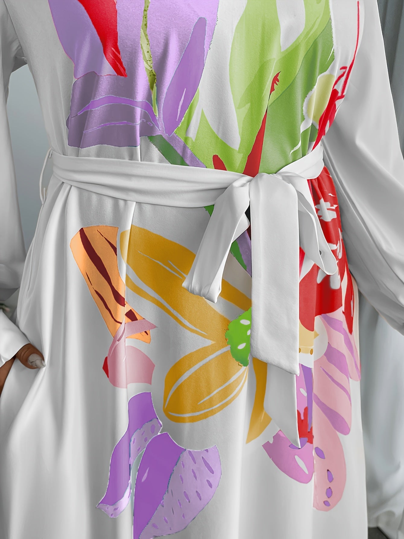 Floral maxi (White)