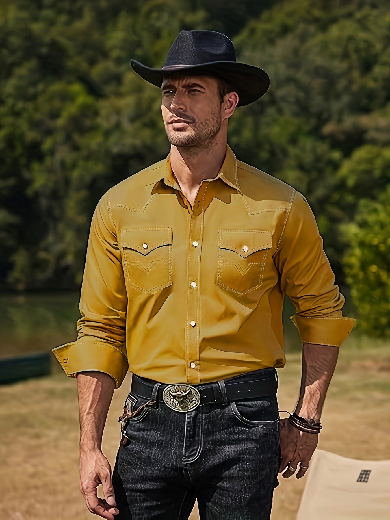 Hiking shirt (Mustard)