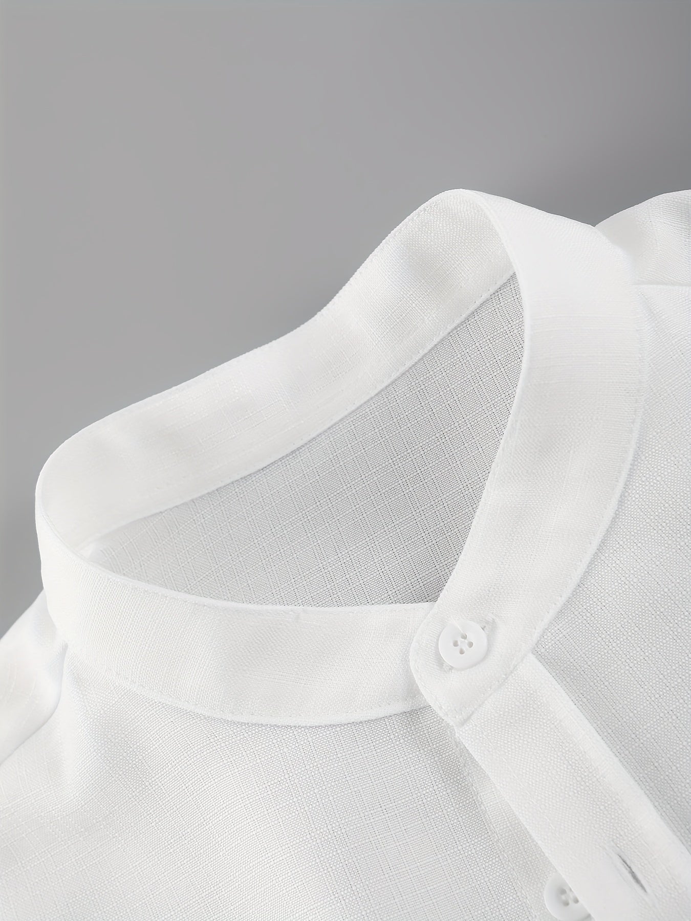 Mandarin collar long shirt