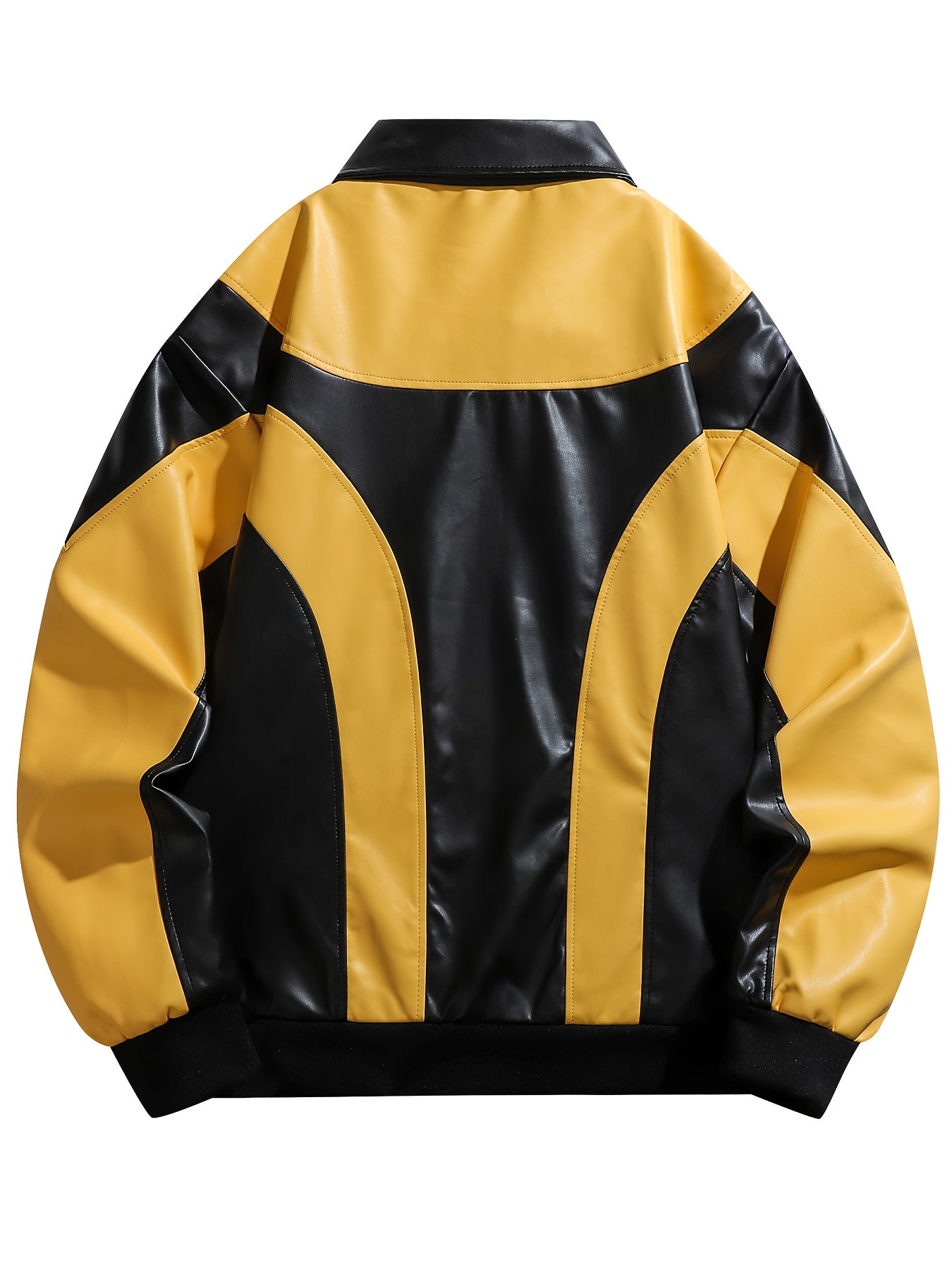 Italian bikers Jacket (Yellow)