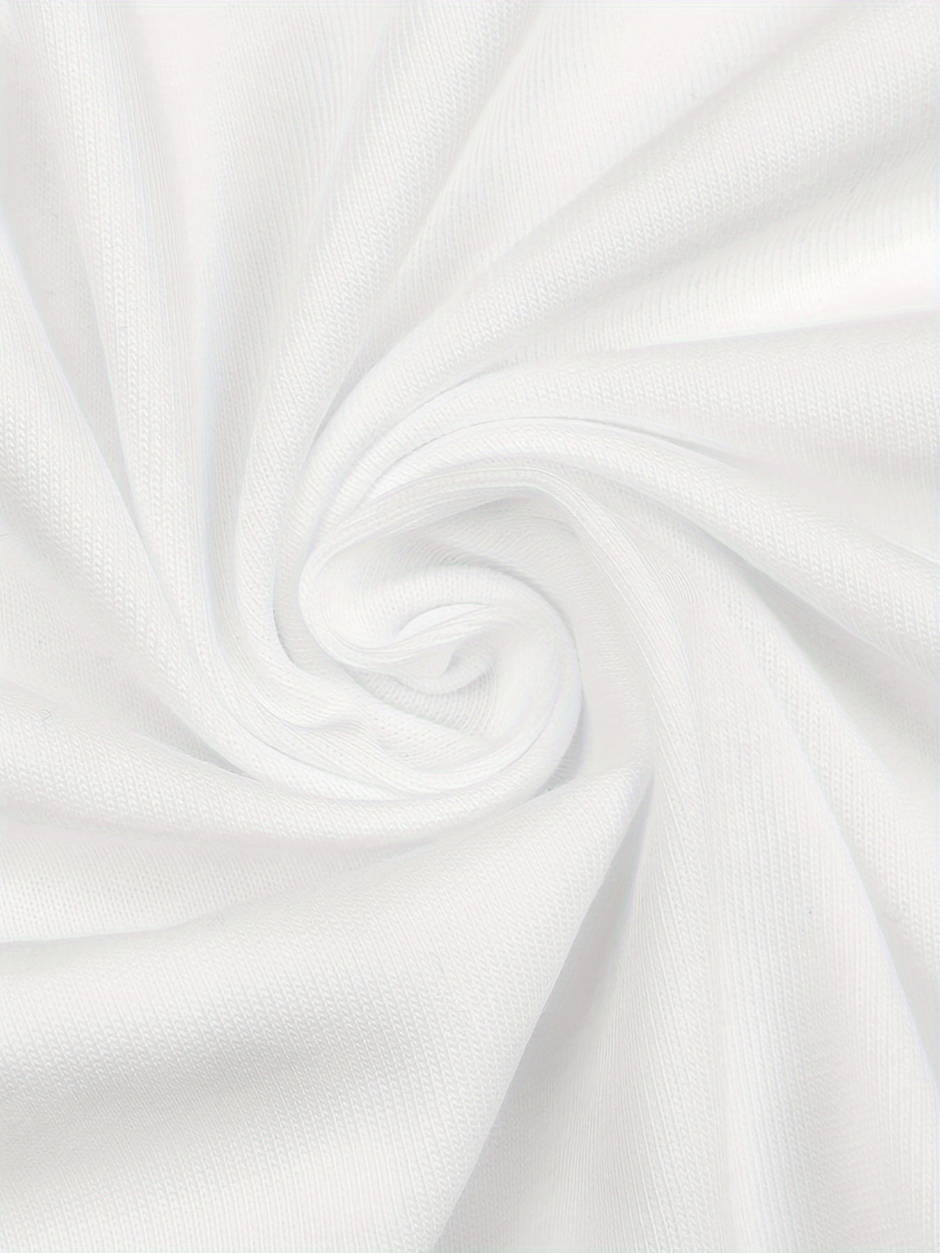 Down shoulder plain t-shirt (White)