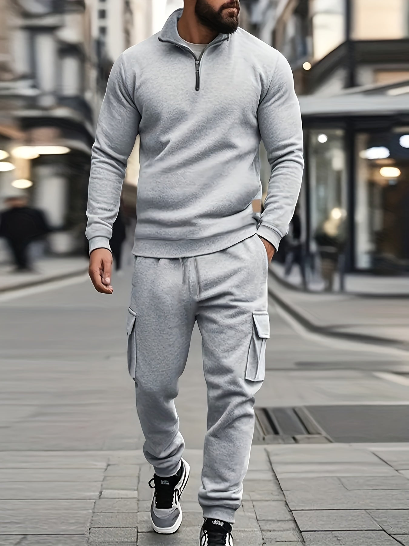 Uzbek Winter tracksuit (Grey)