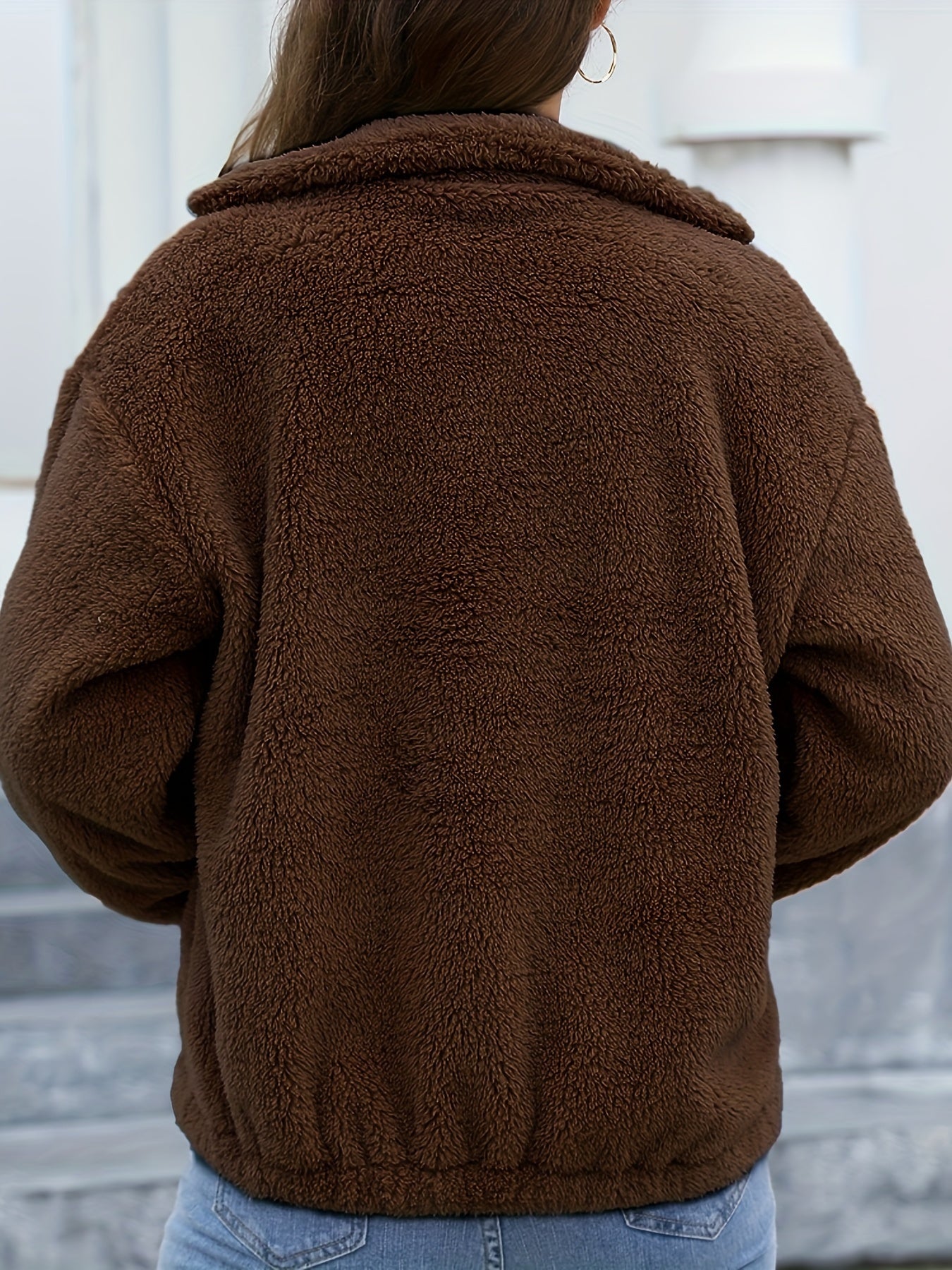 Miami ladies Winter coat- Soft Sherpa (Brown)