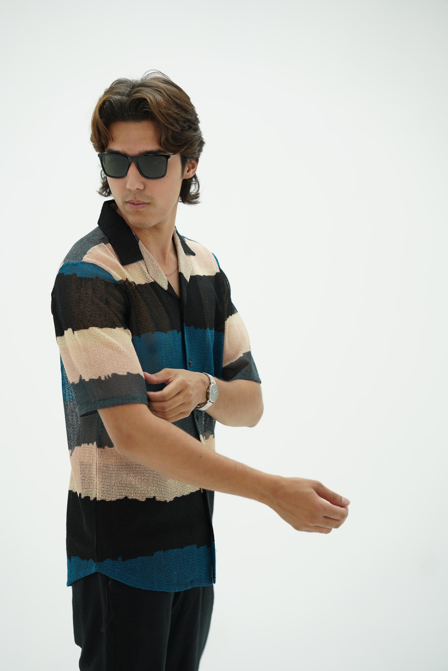 Crochet net Shirt (Soft & light weight)