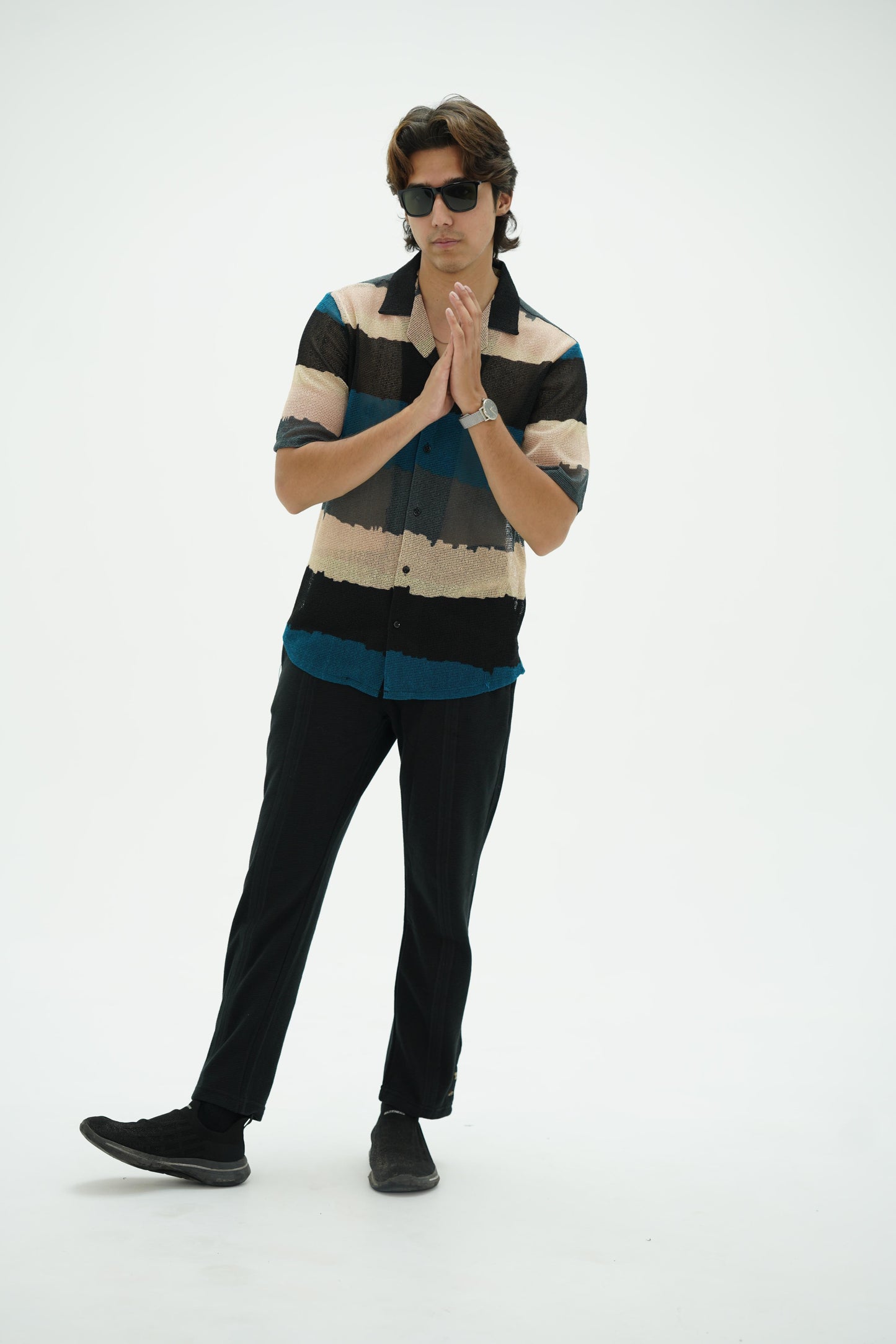 Crochet net Shirt (Soft & light weight)