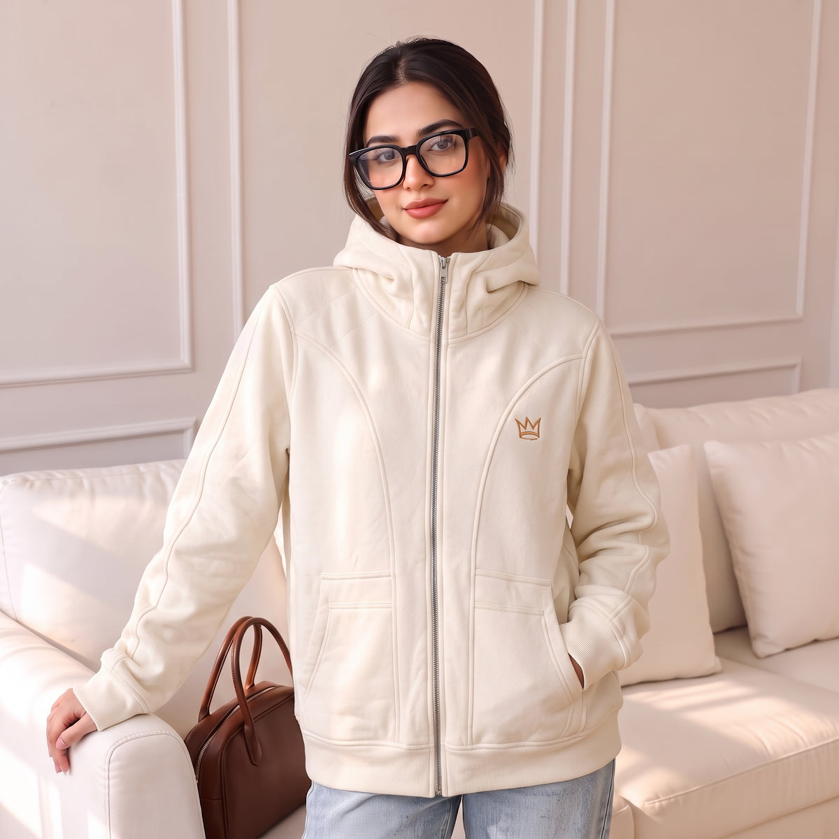 Ninja Hoodies for ladies (Beige)